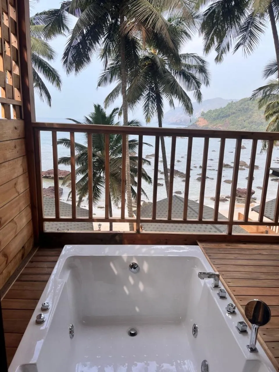 Bath in Cola Goa Beach Resort