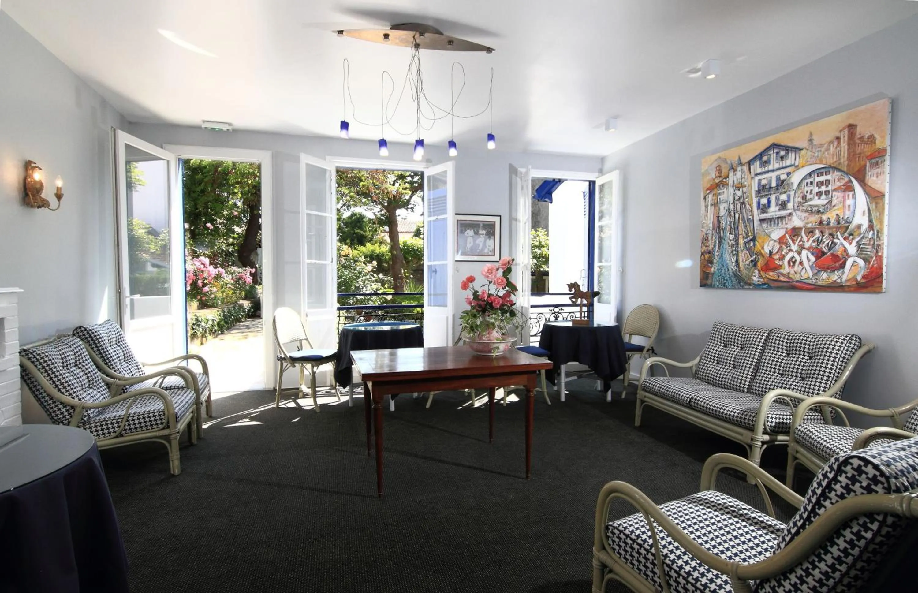 Living room in Hôtel Ohartzia