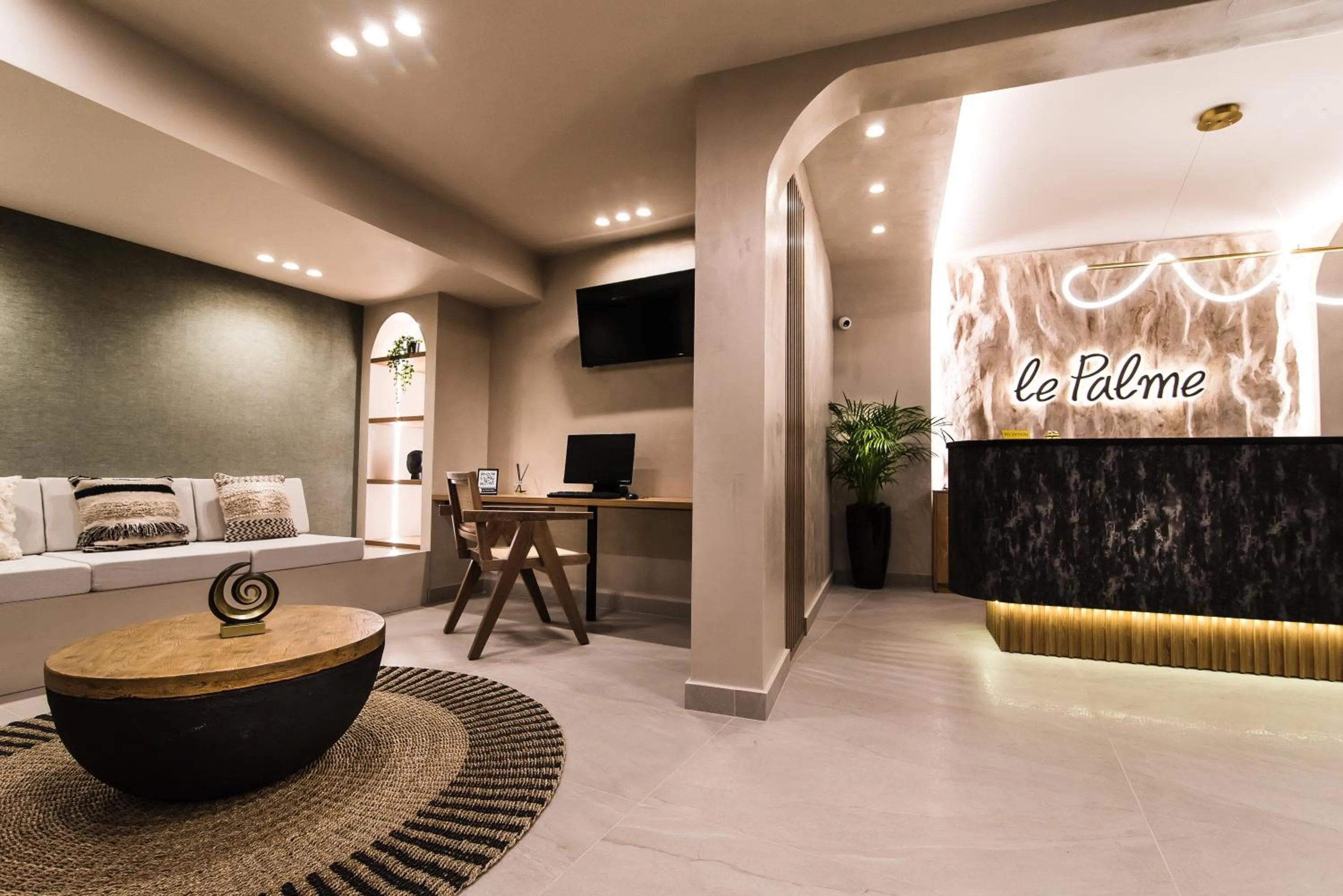 Lobby or reception in Le Palme