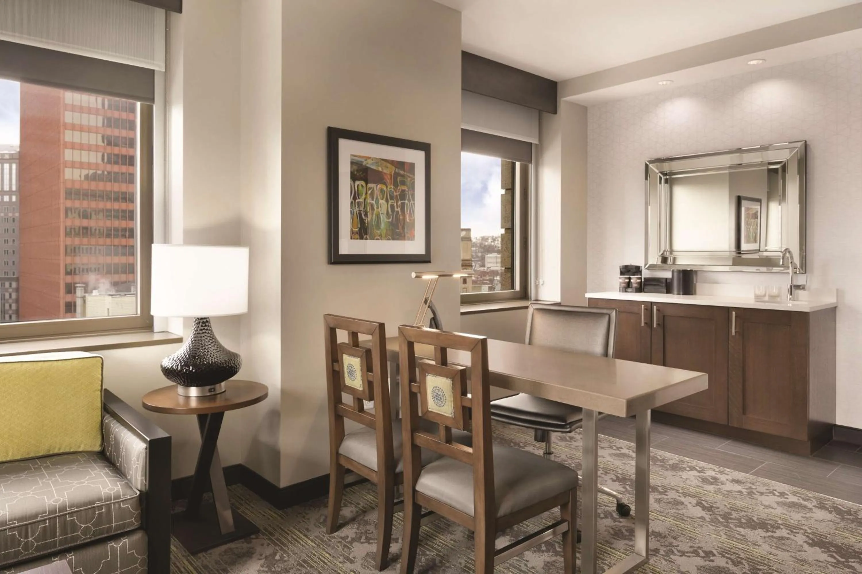 Kitchen or kitchenette in Embassy Suites Pittsburgh-Downtown