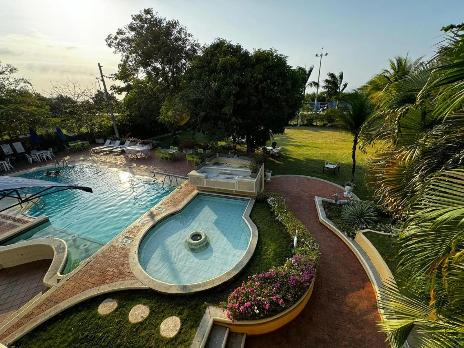 Pool view in Porto Bello Hotel Boutique