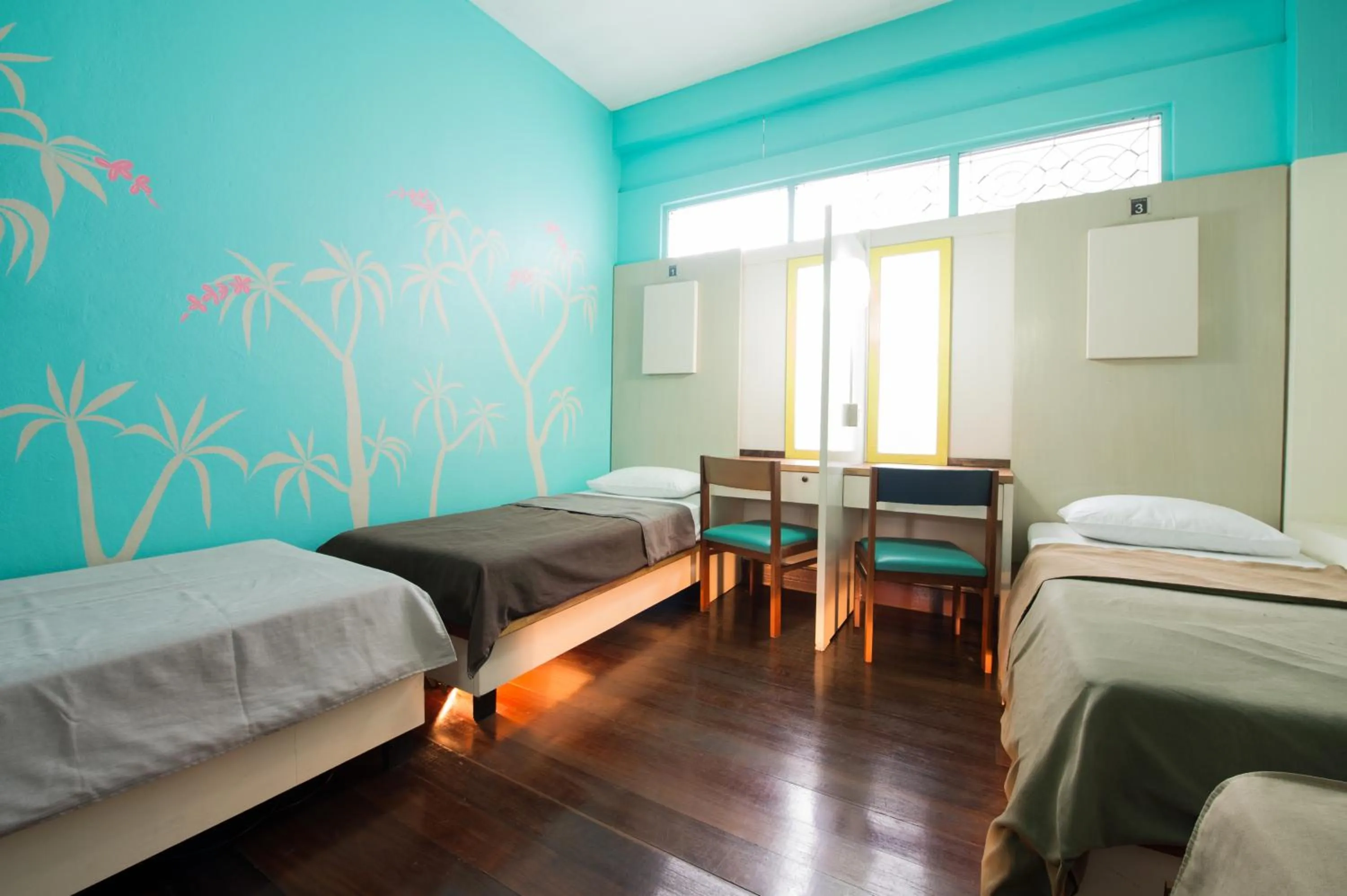 Bedroom, Bed in 60 Blue House