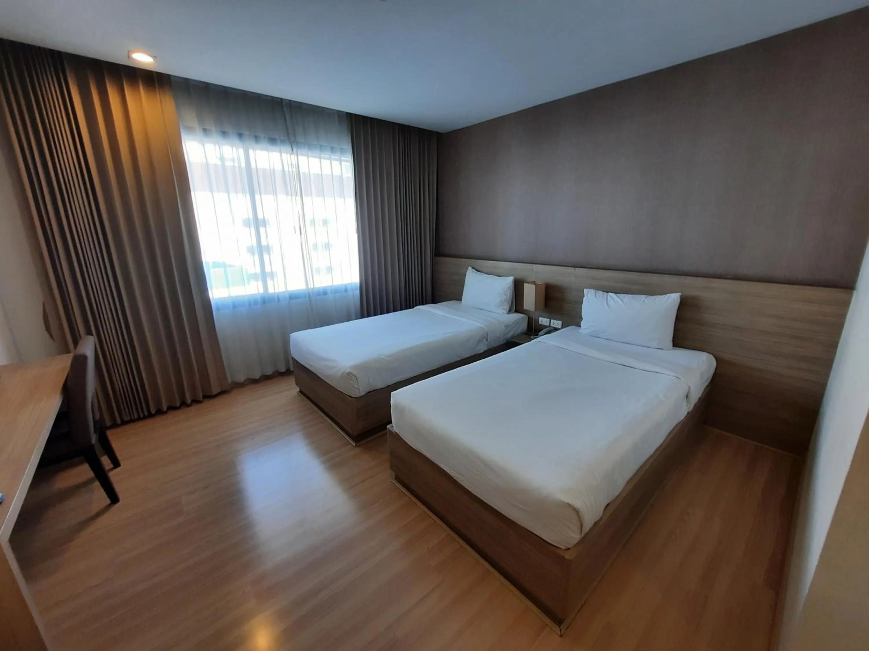 Photo of the whole room, Bed in Leosor Hotel