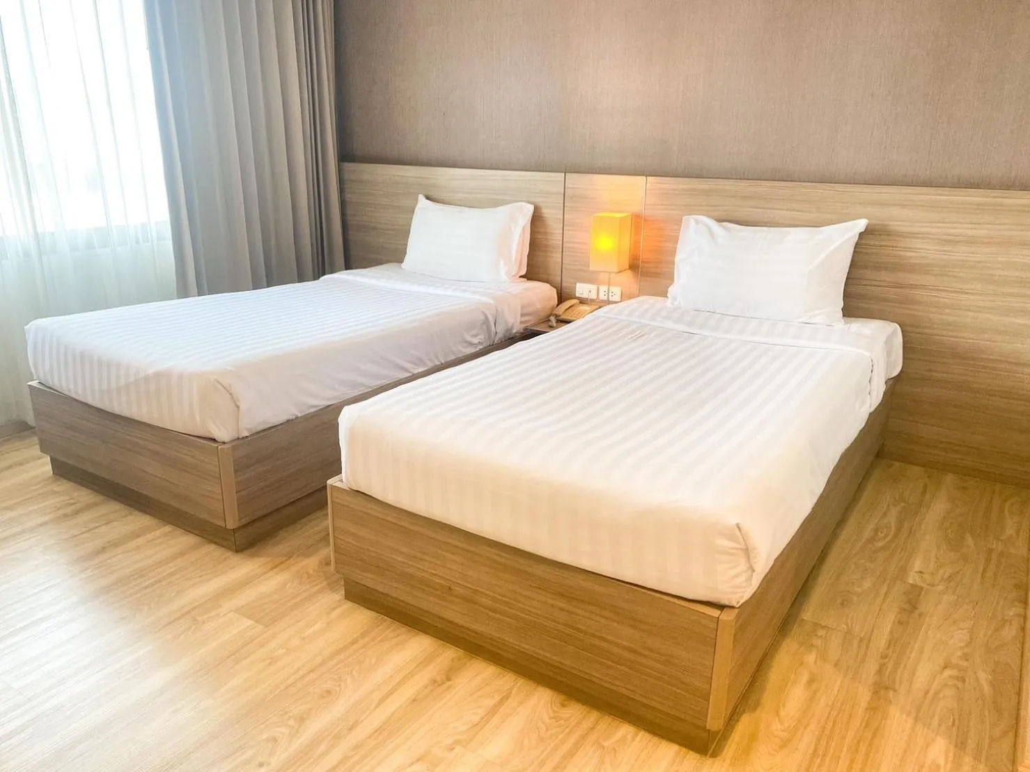 Photo of the whole room, Bed in Leosor Hotel