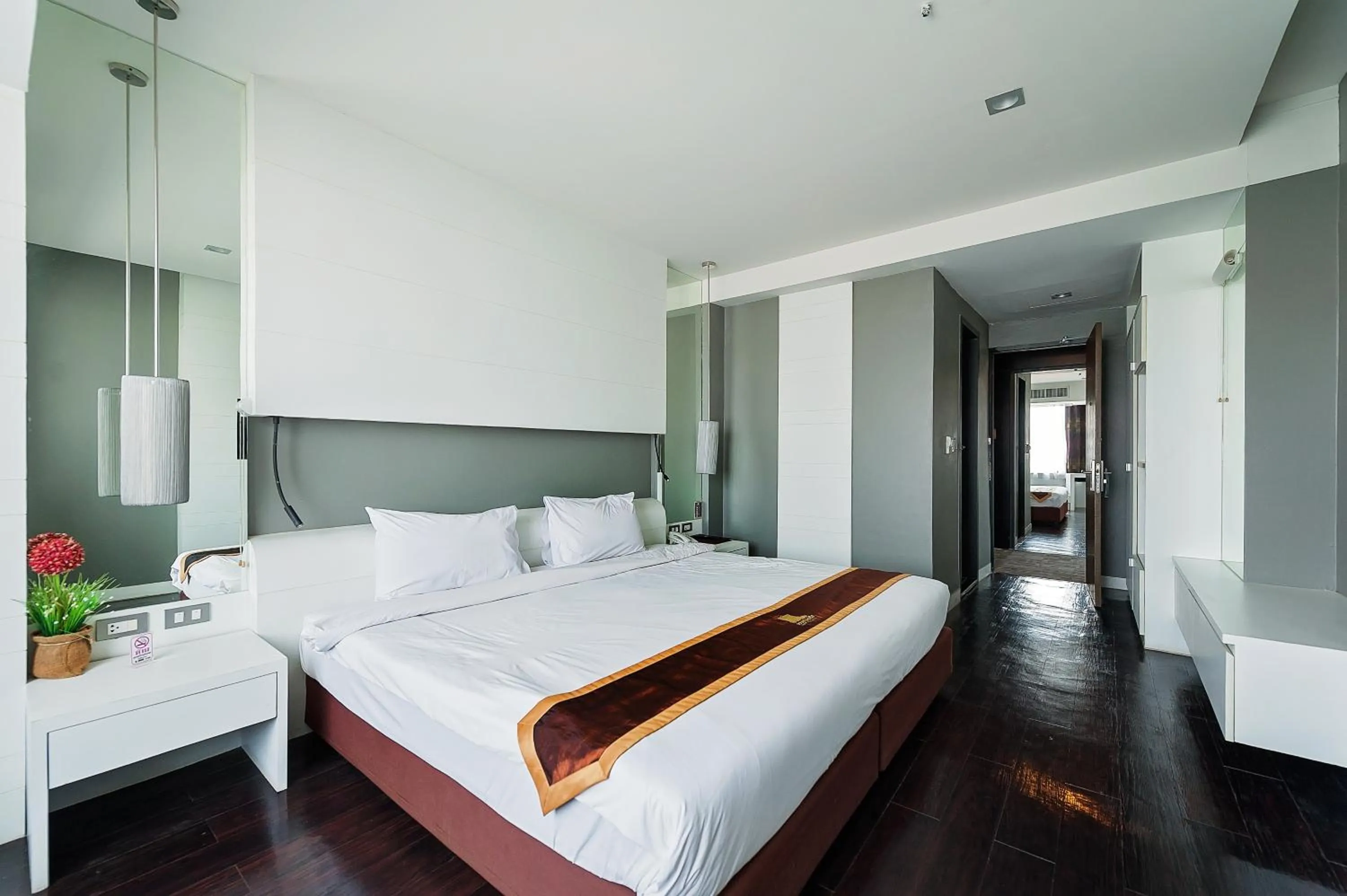 Bed in Khon Kaen Hotel