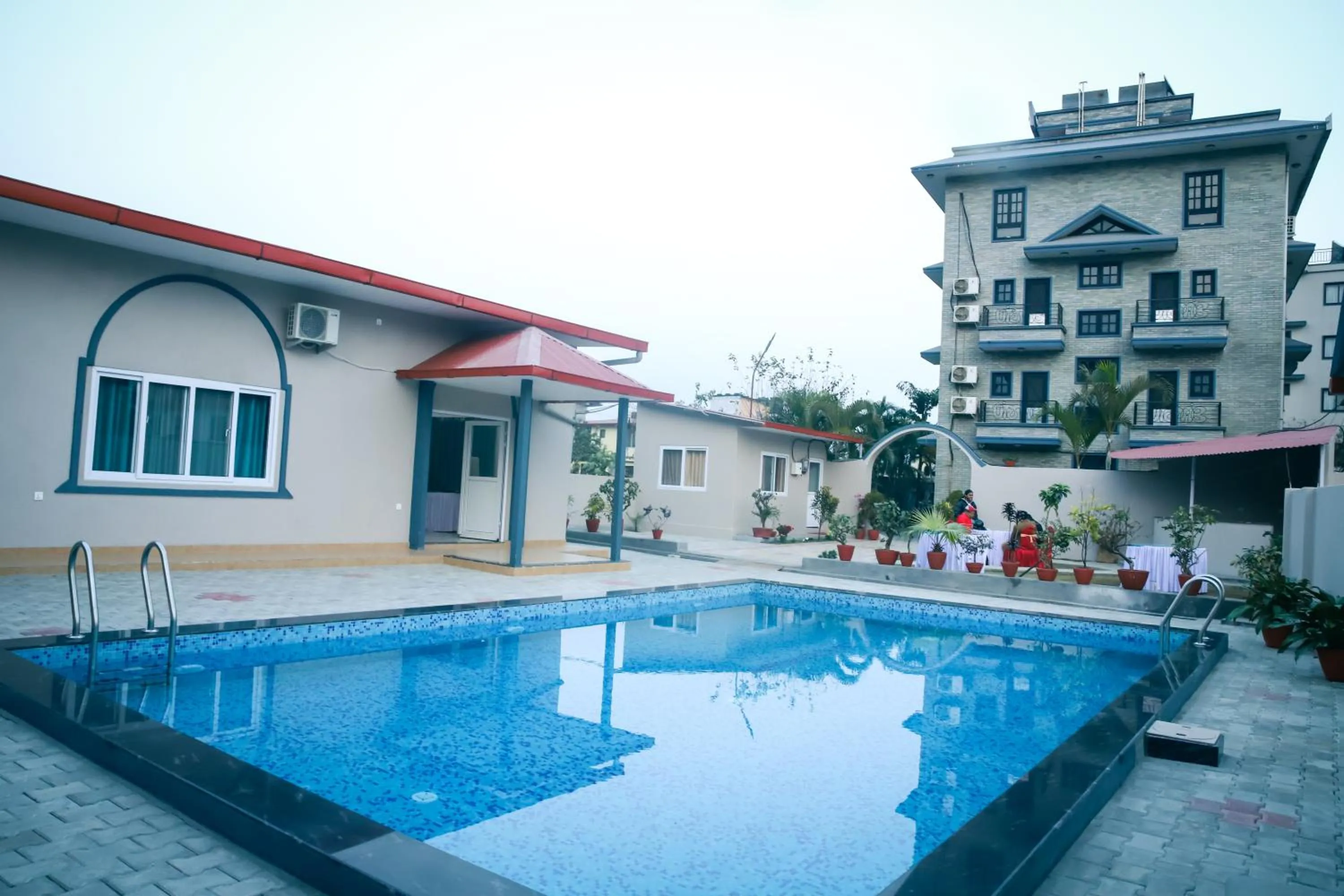 Swimming pool in Hotel Utsab Himalaya