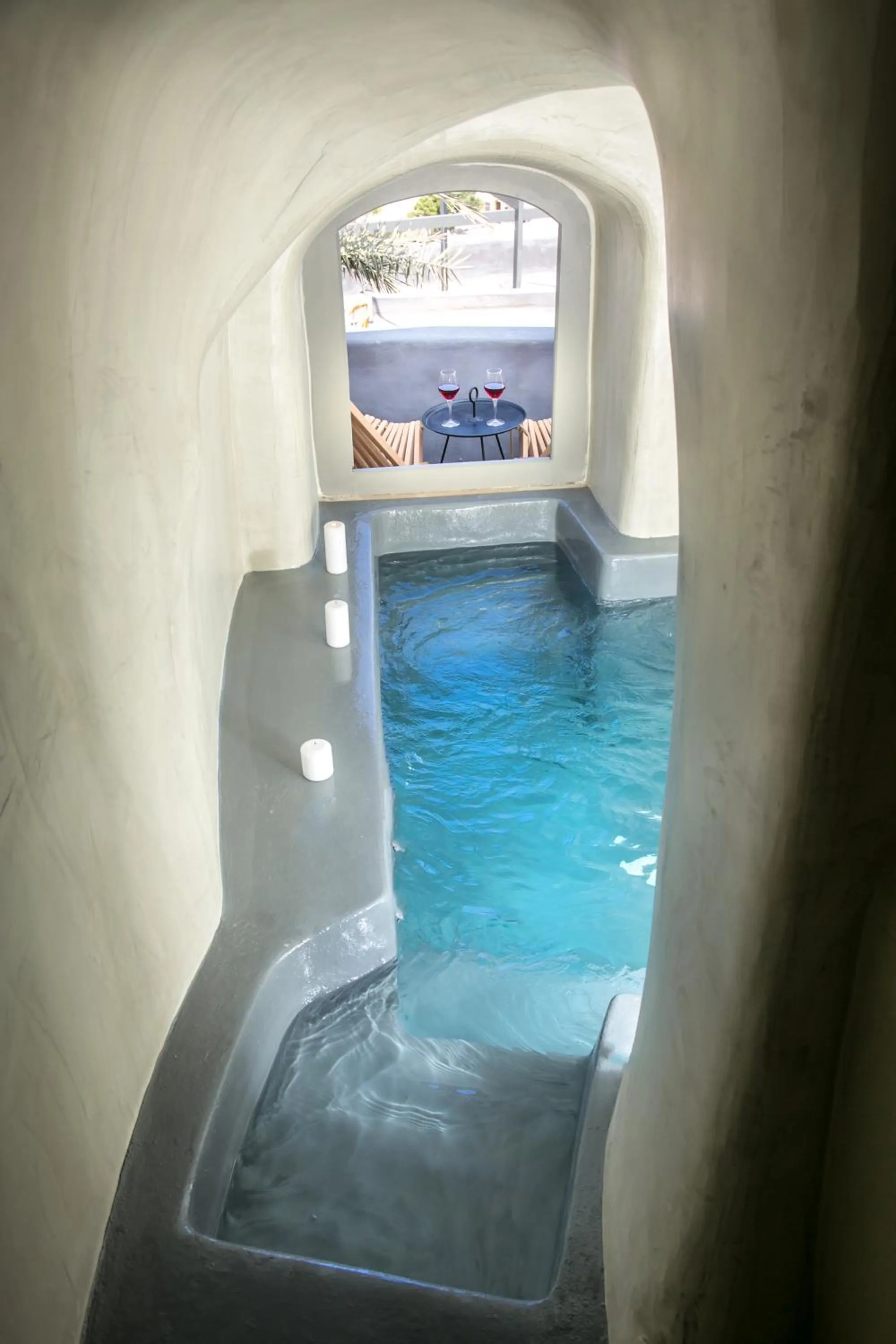 Hot Tub in Santorini Villas