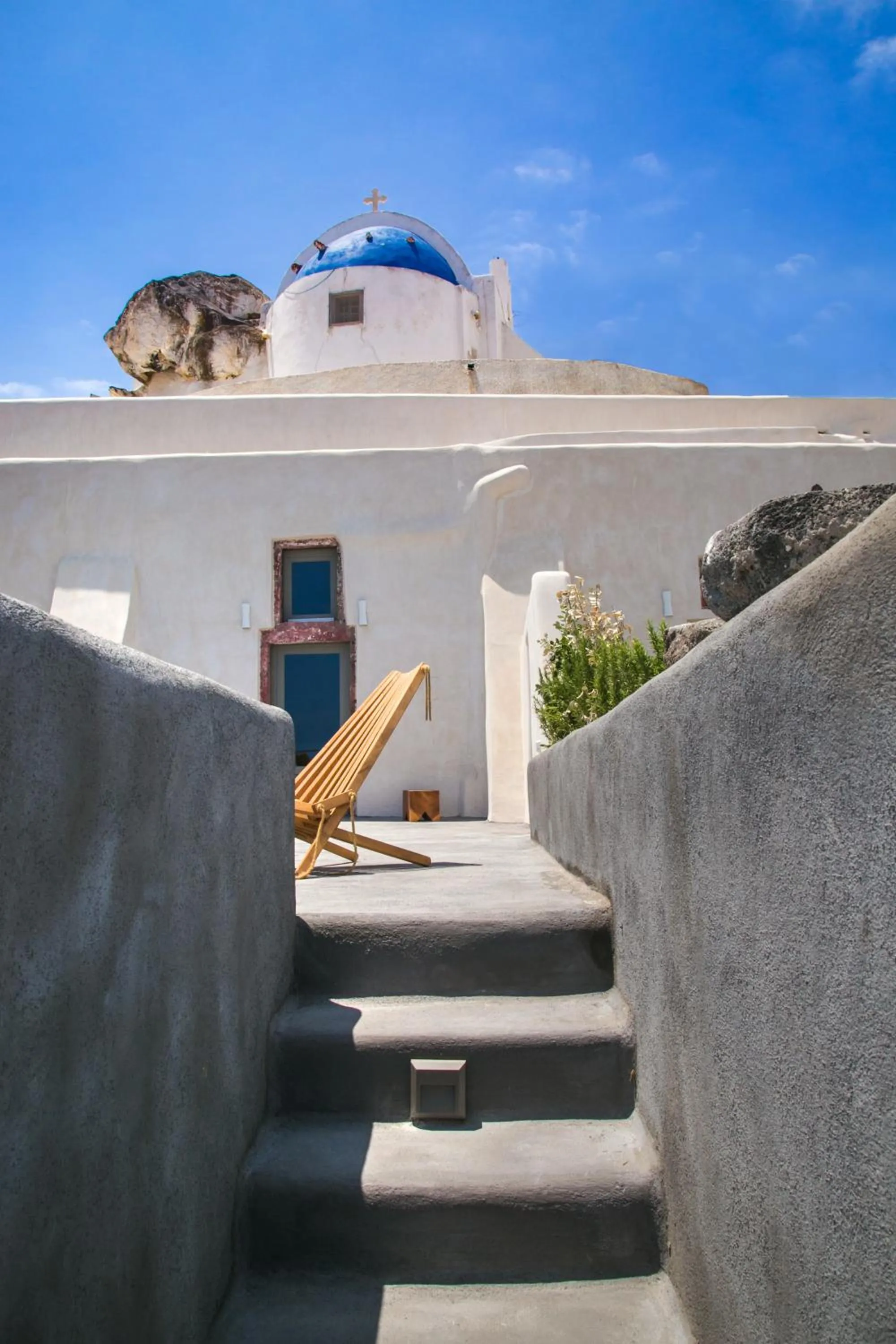 Facade/entrance in Santorini Villas