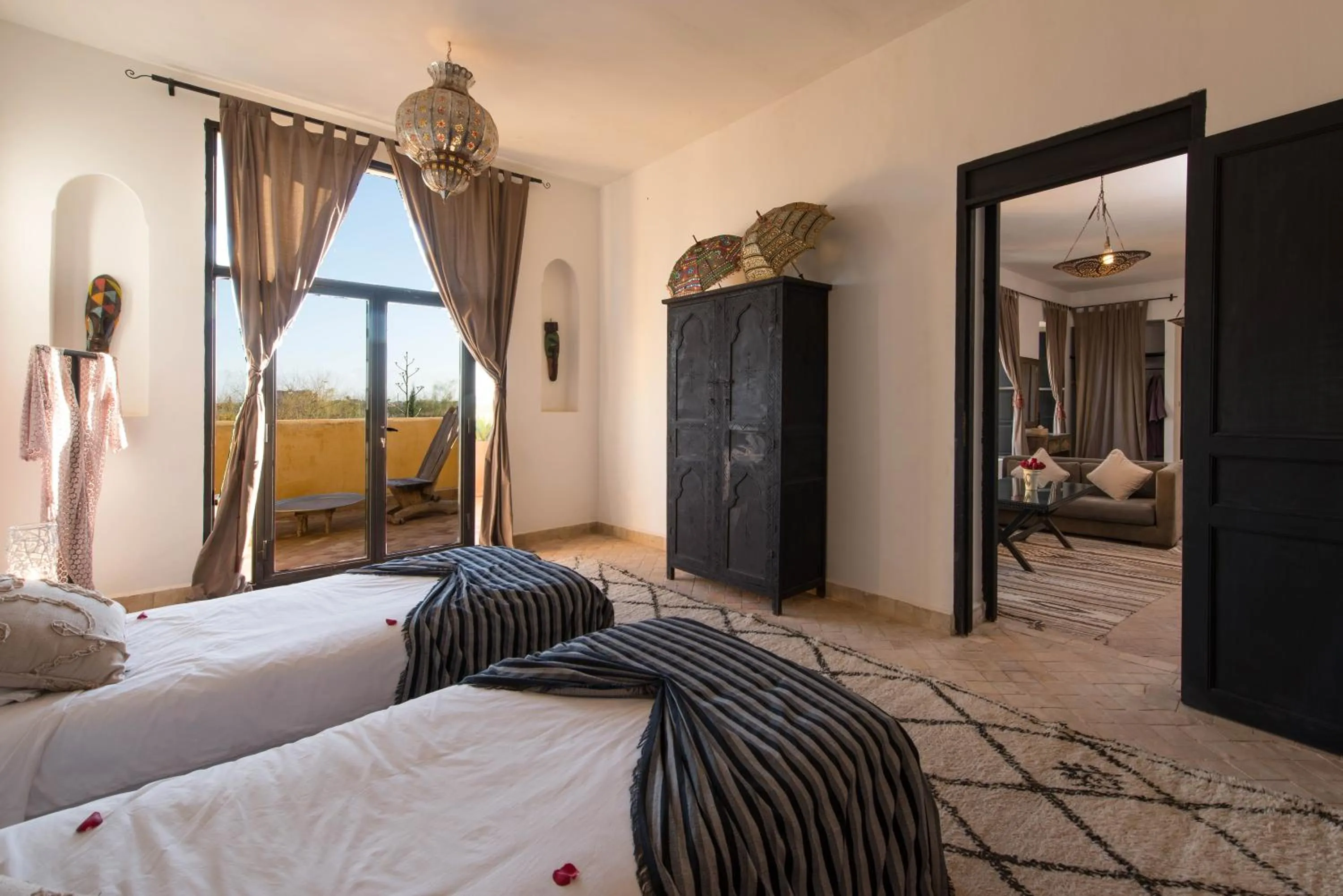 Bed in Fawakay Villas