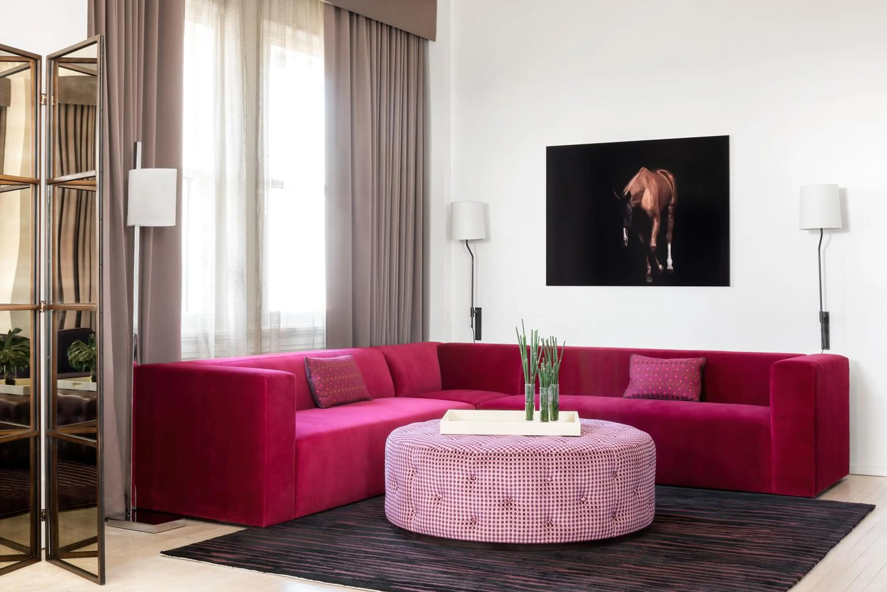 Seating area in 21c Museum Hotel Lexington