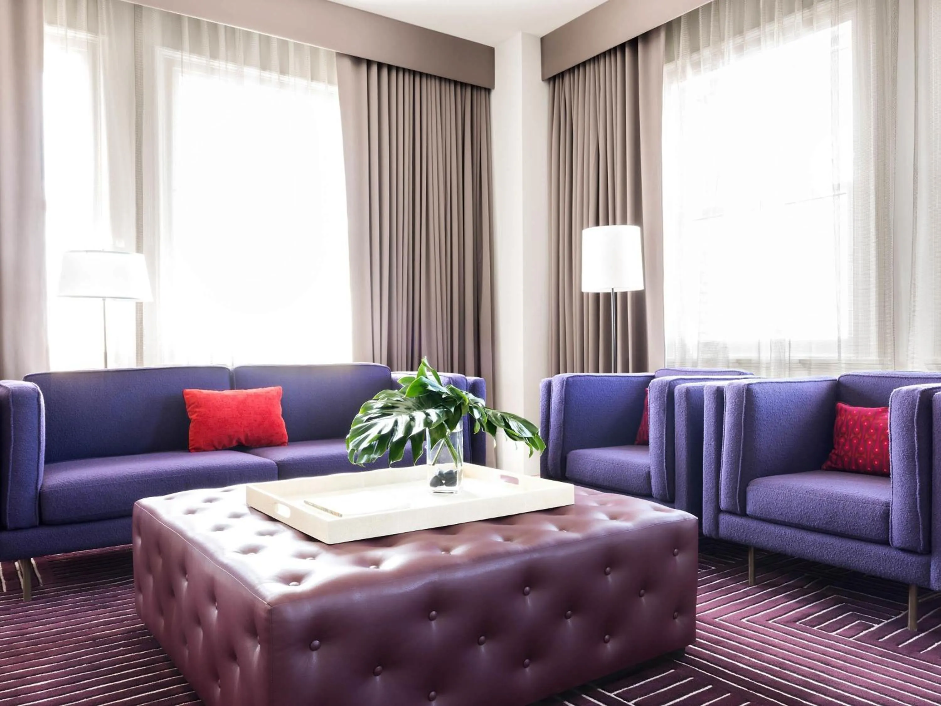 Bedroom in 21c Museum Hotel Lexington