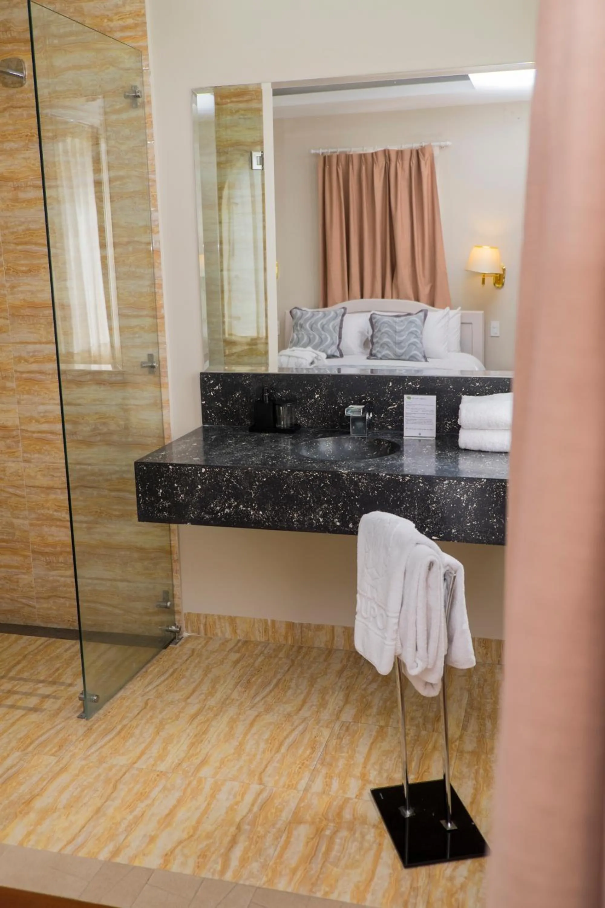 Bathroom in La Coupole Hotel