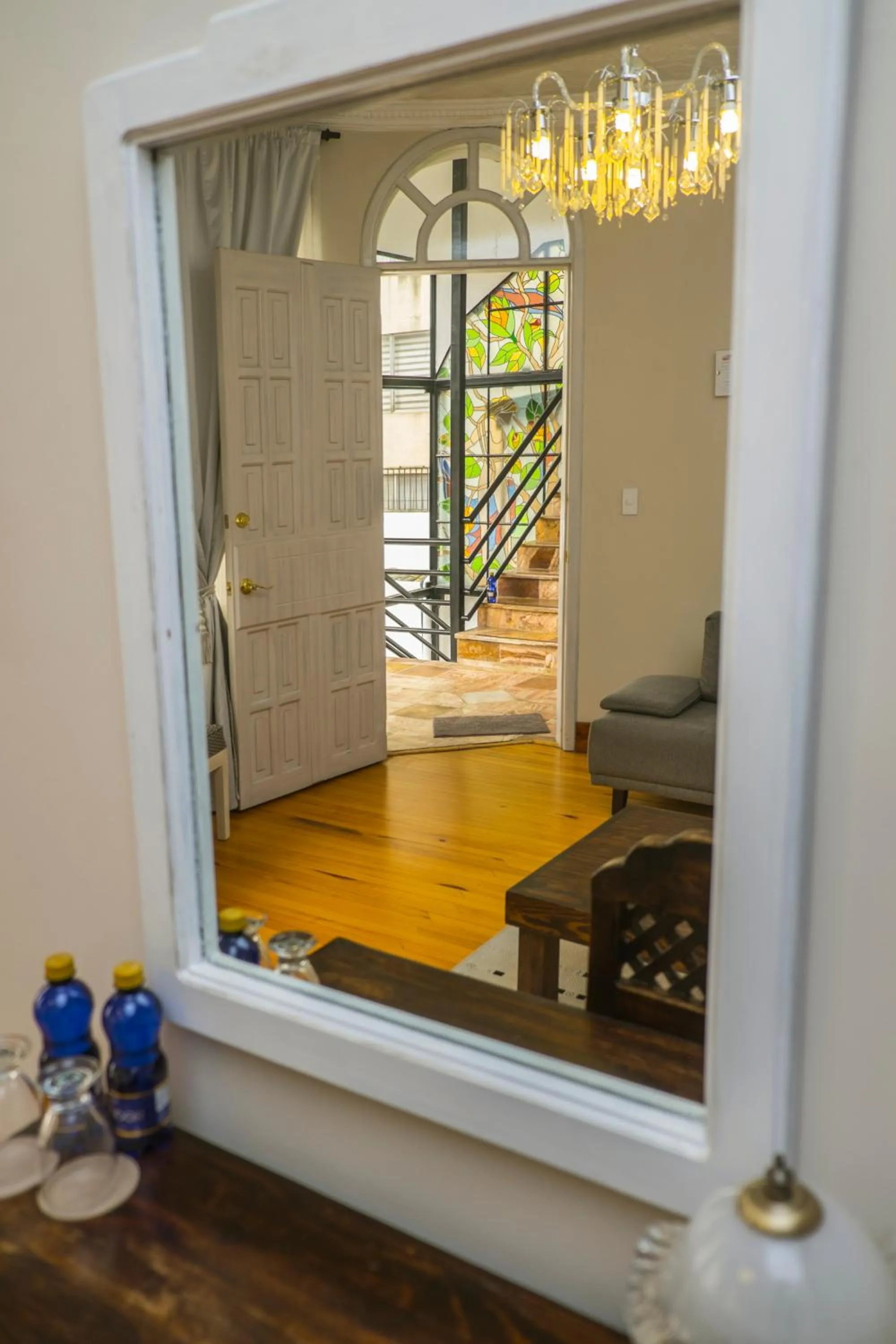 Seating area in La Coupole Hotel