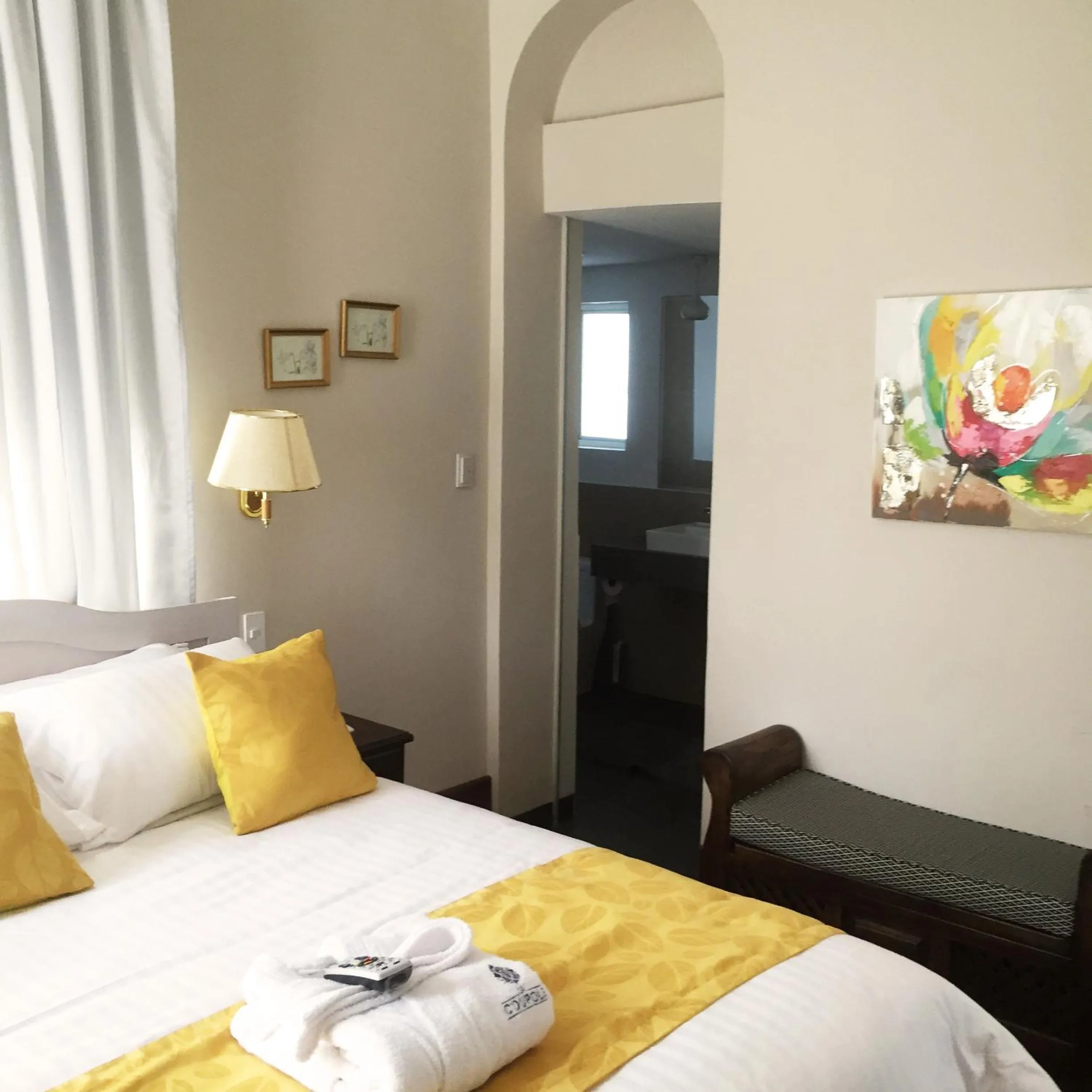 Bedroom, Bed in La Coupole Hotel