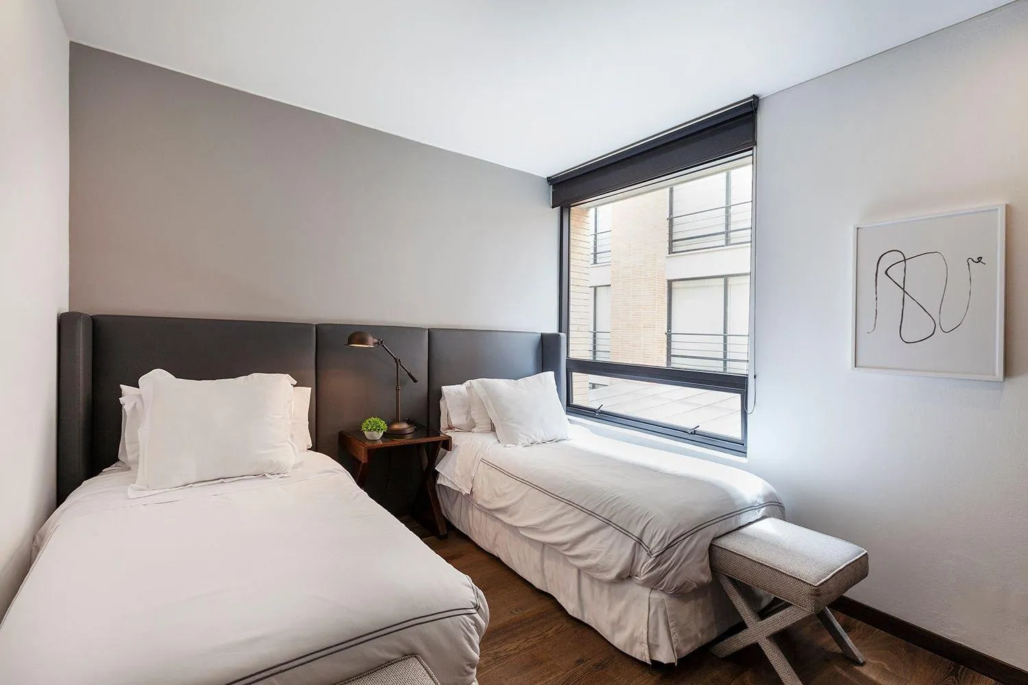 Bed in Attik Luxury Apts