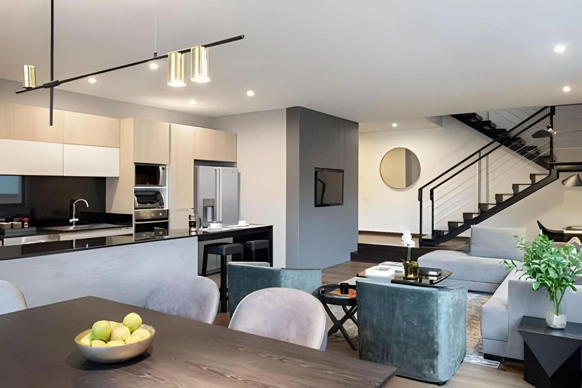 Dining area in Attik Luxury Apts