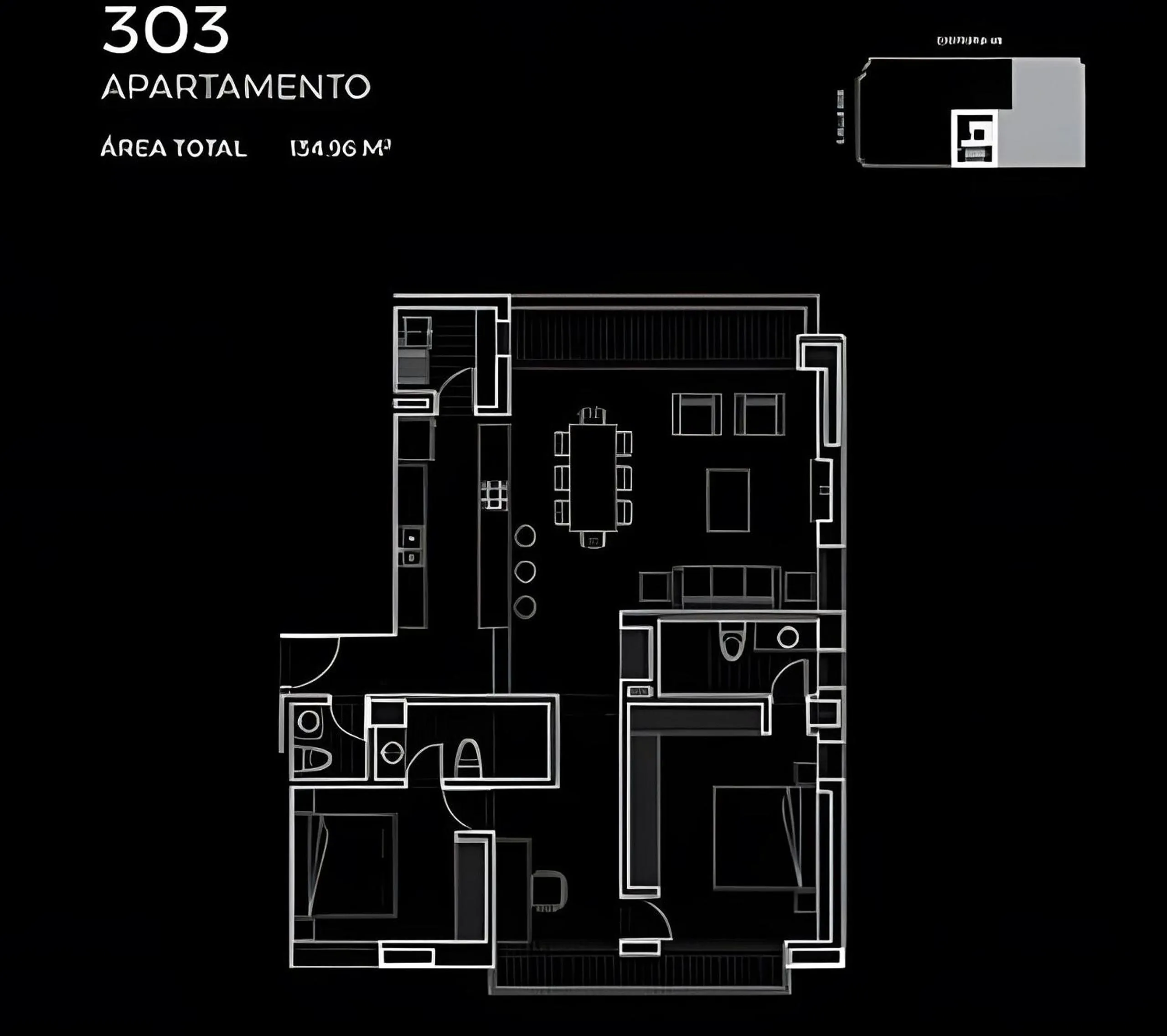 Floor plan in Attik Luxury Apts