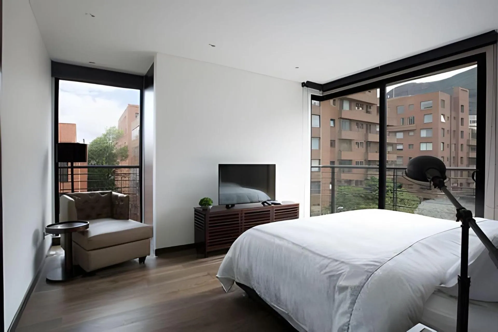 Bed in Attik Luxury Apts