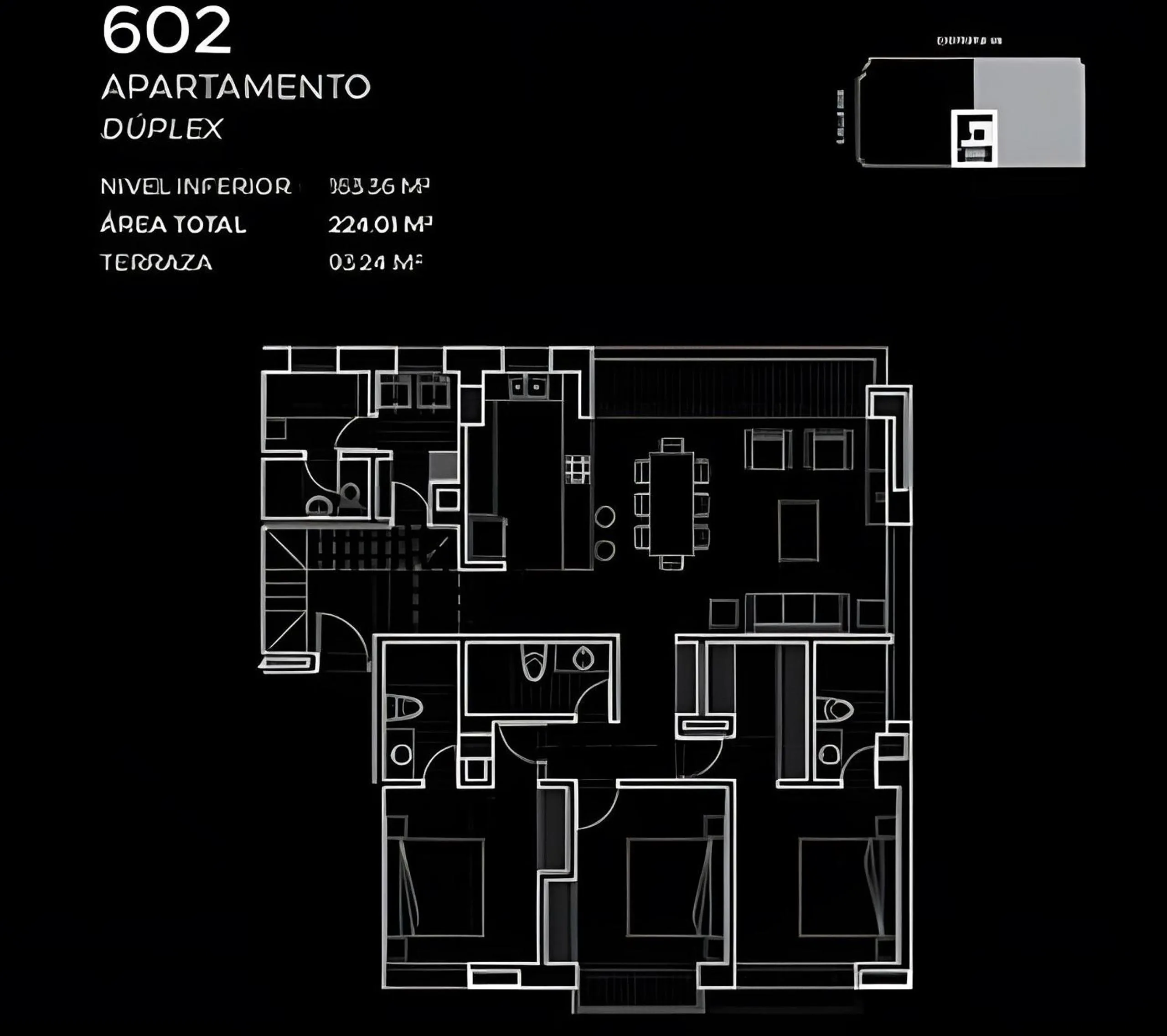 Floor plan in Attik Luxury Apts