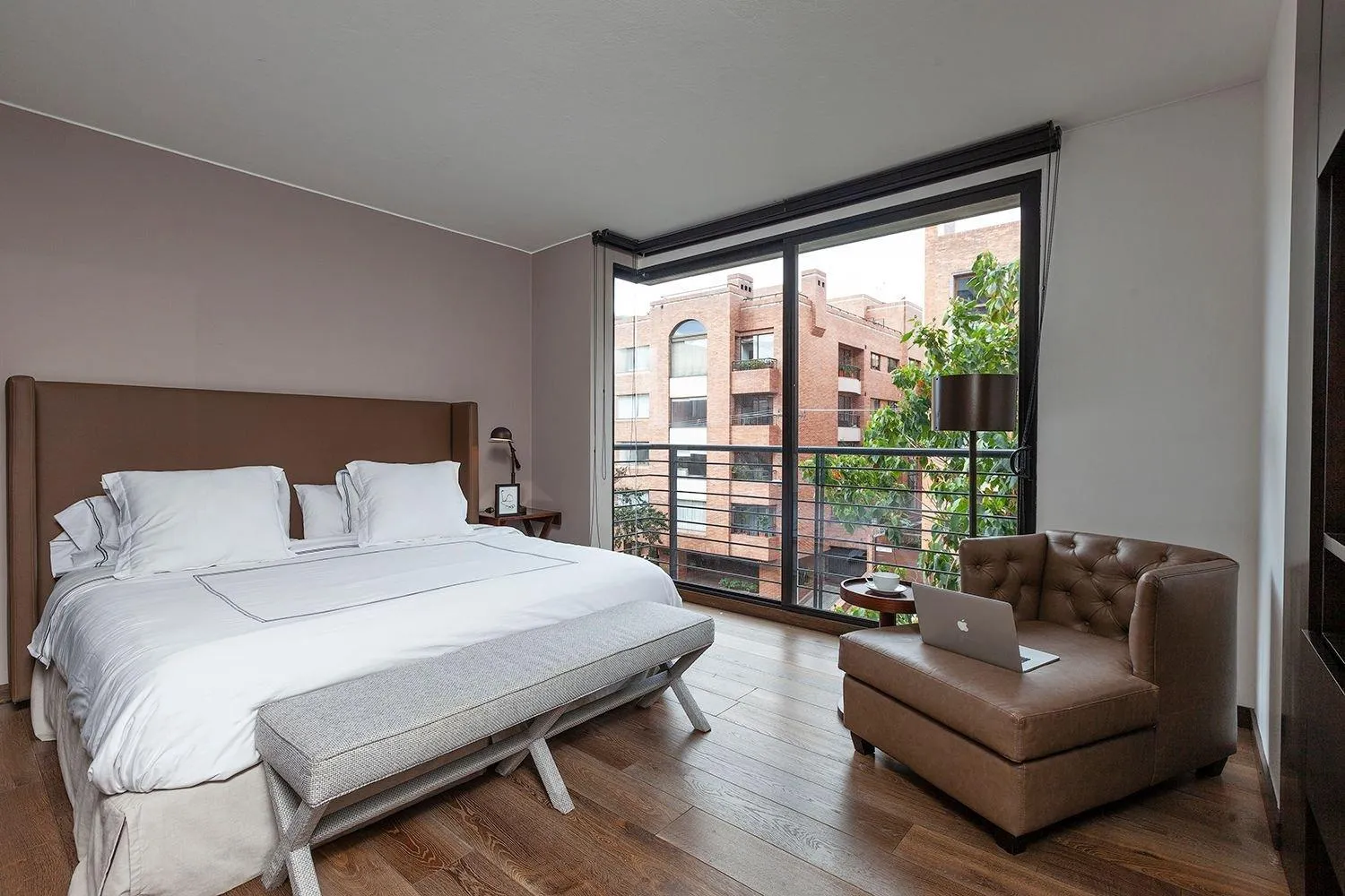 Bed in Attik Luxury Apts