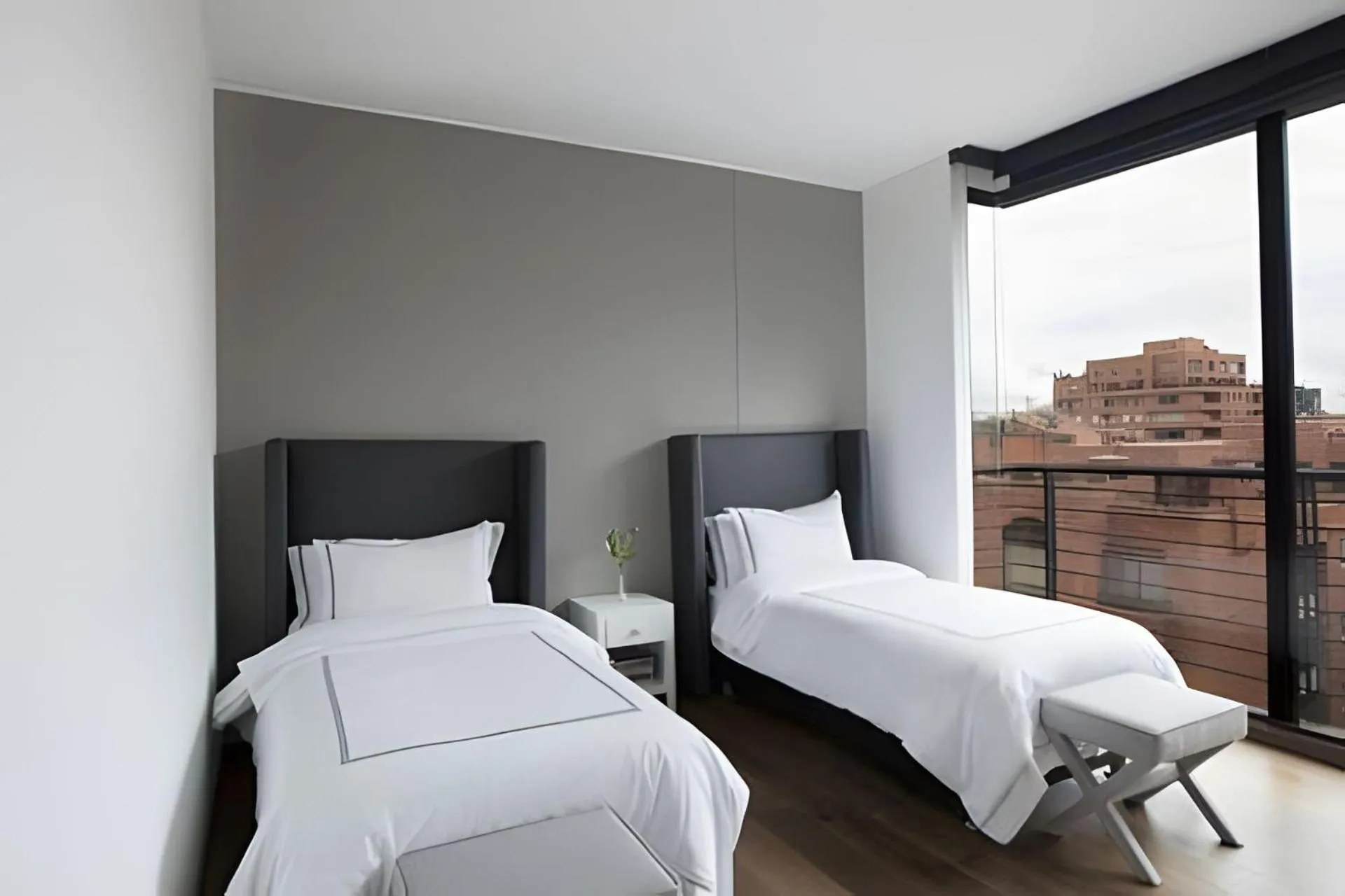 Bed in Attik Luxury Apts