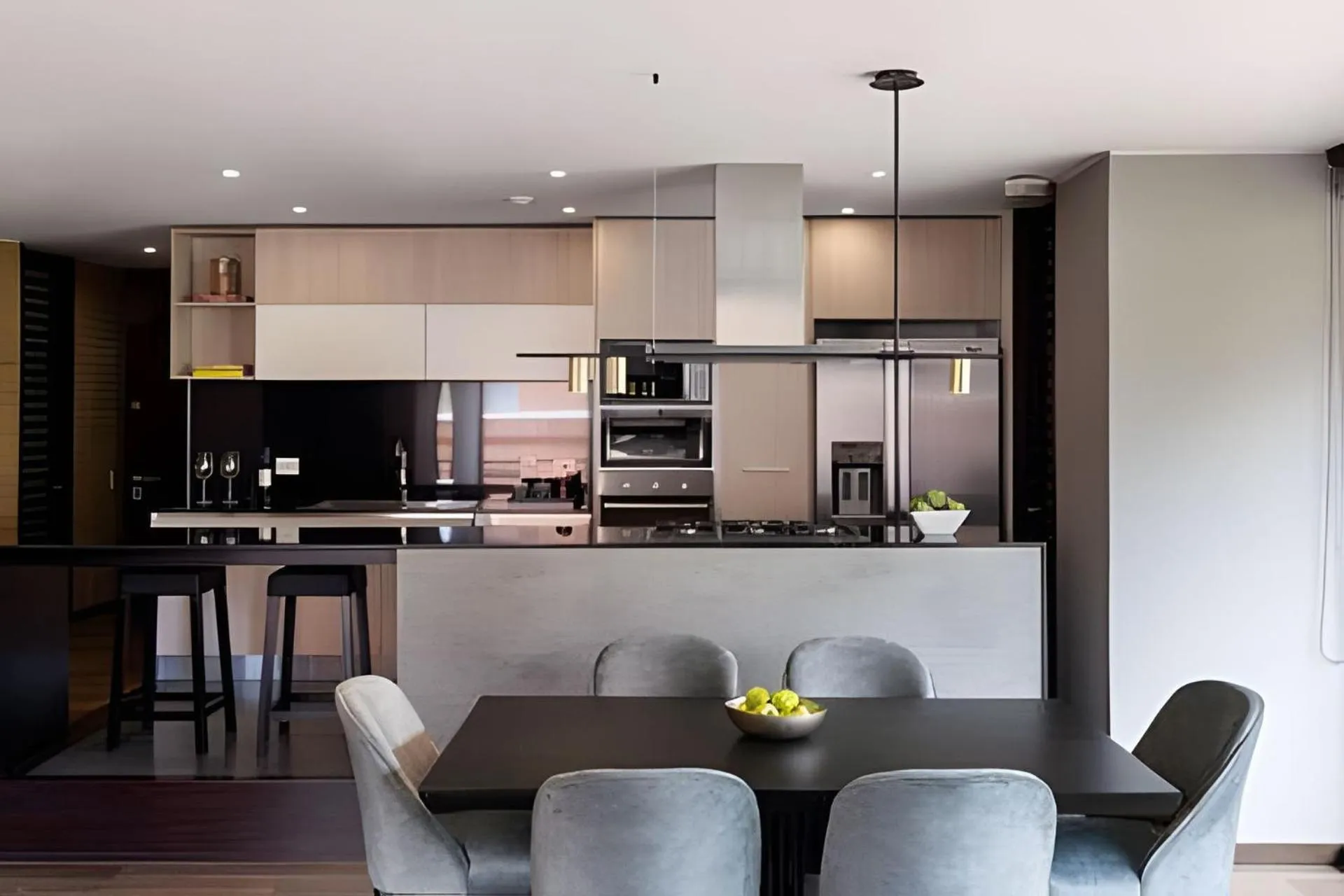 Dining area in Attik Luxury Apts