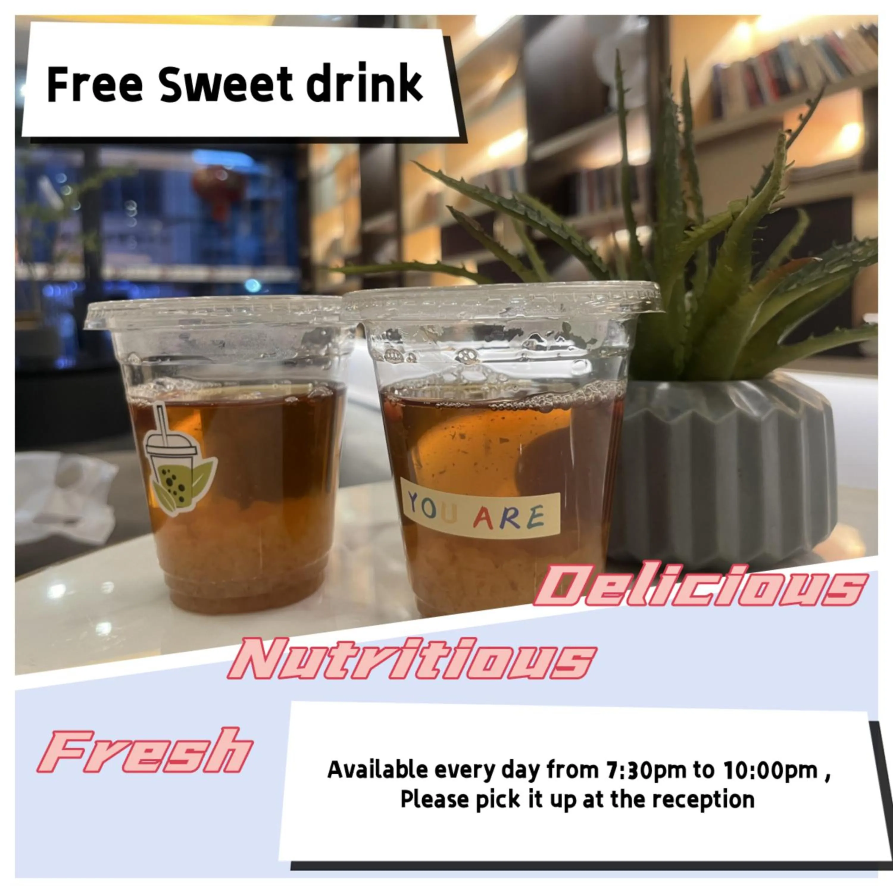 Drinks in Wing Hotel Guilin- Pedestrian Street