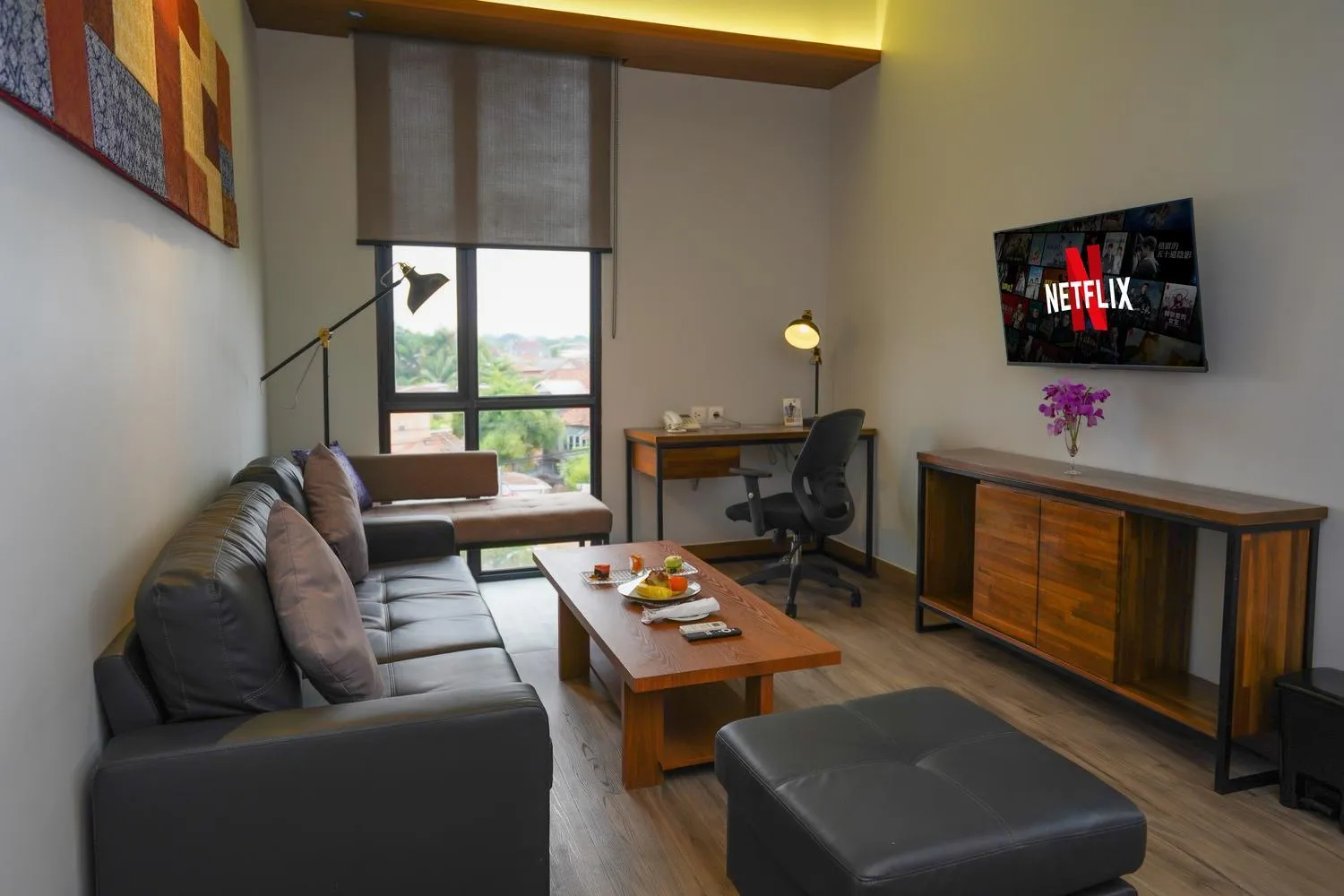 Seating area in BATIQA Hotel Palembang