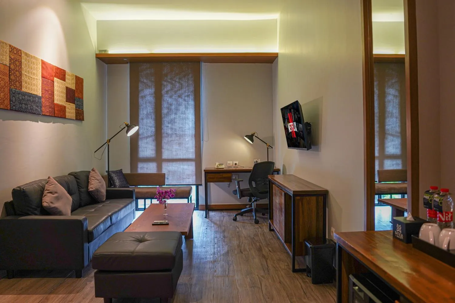 Seating area in BATIQA Hotel Palembang