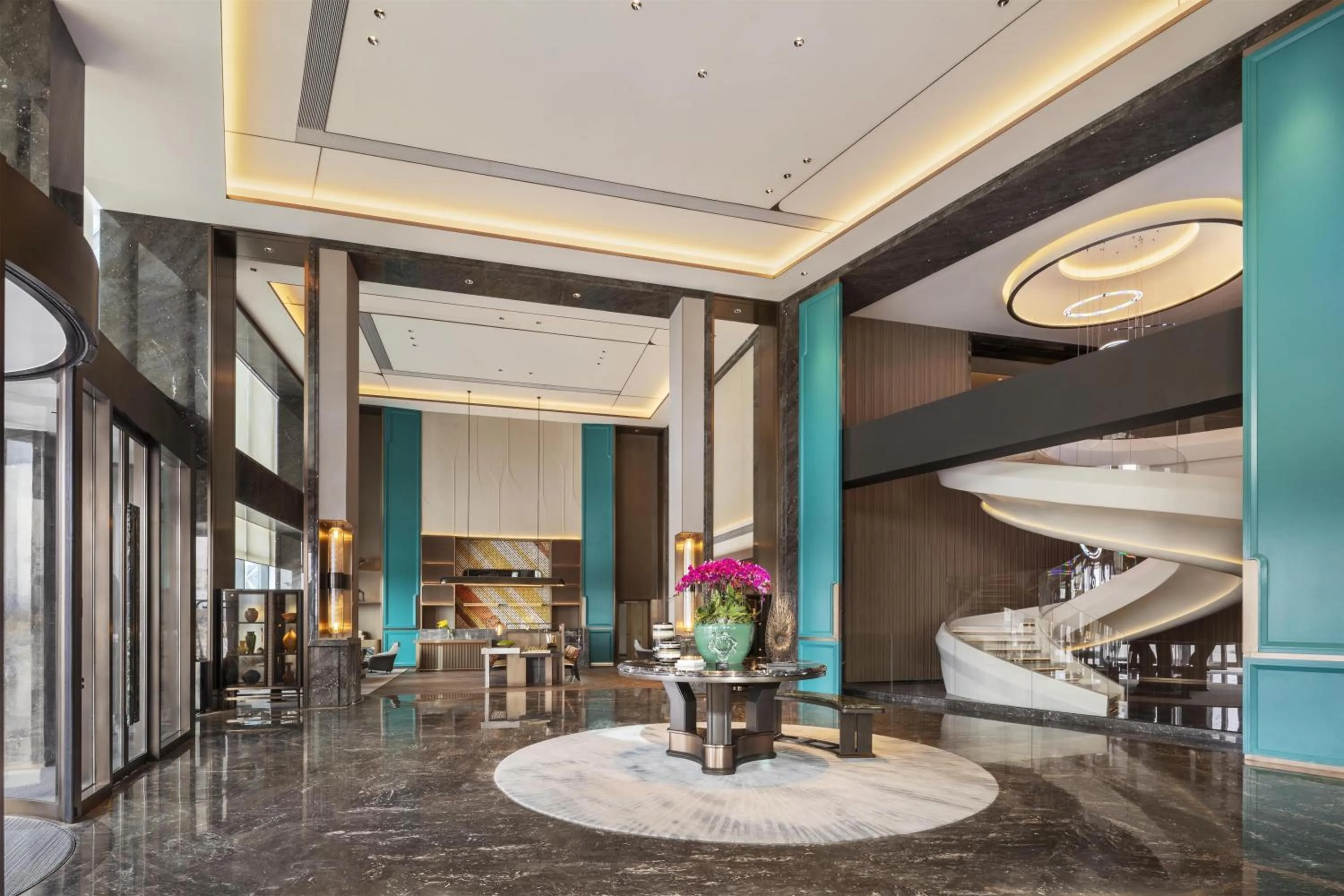 Lobby or reception in Doubletree By Hilton Zhengzhou Airport Aerotropolis