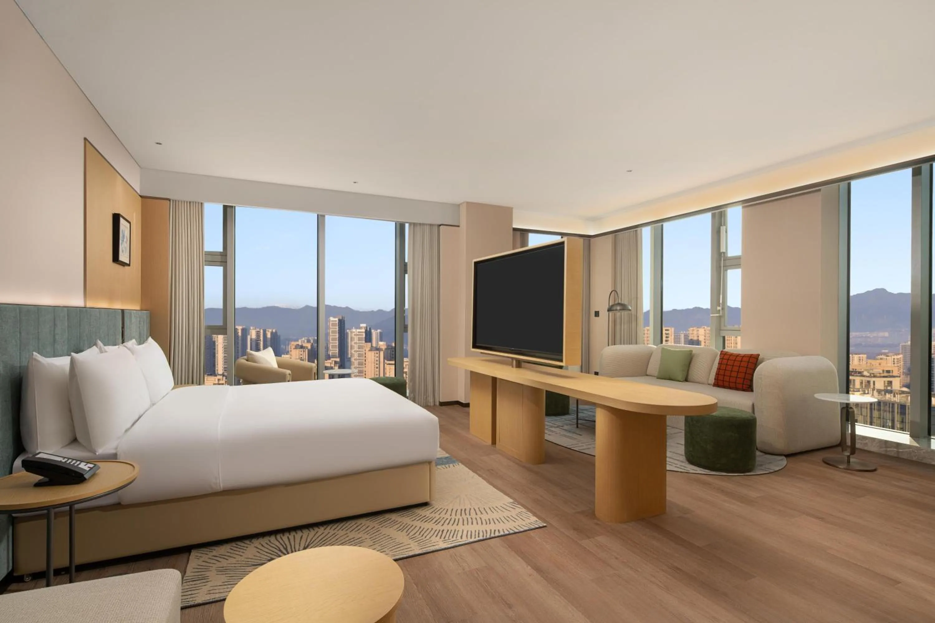 Bed in Hilton Garden Inn Hangzhou Fuyang Fuchun