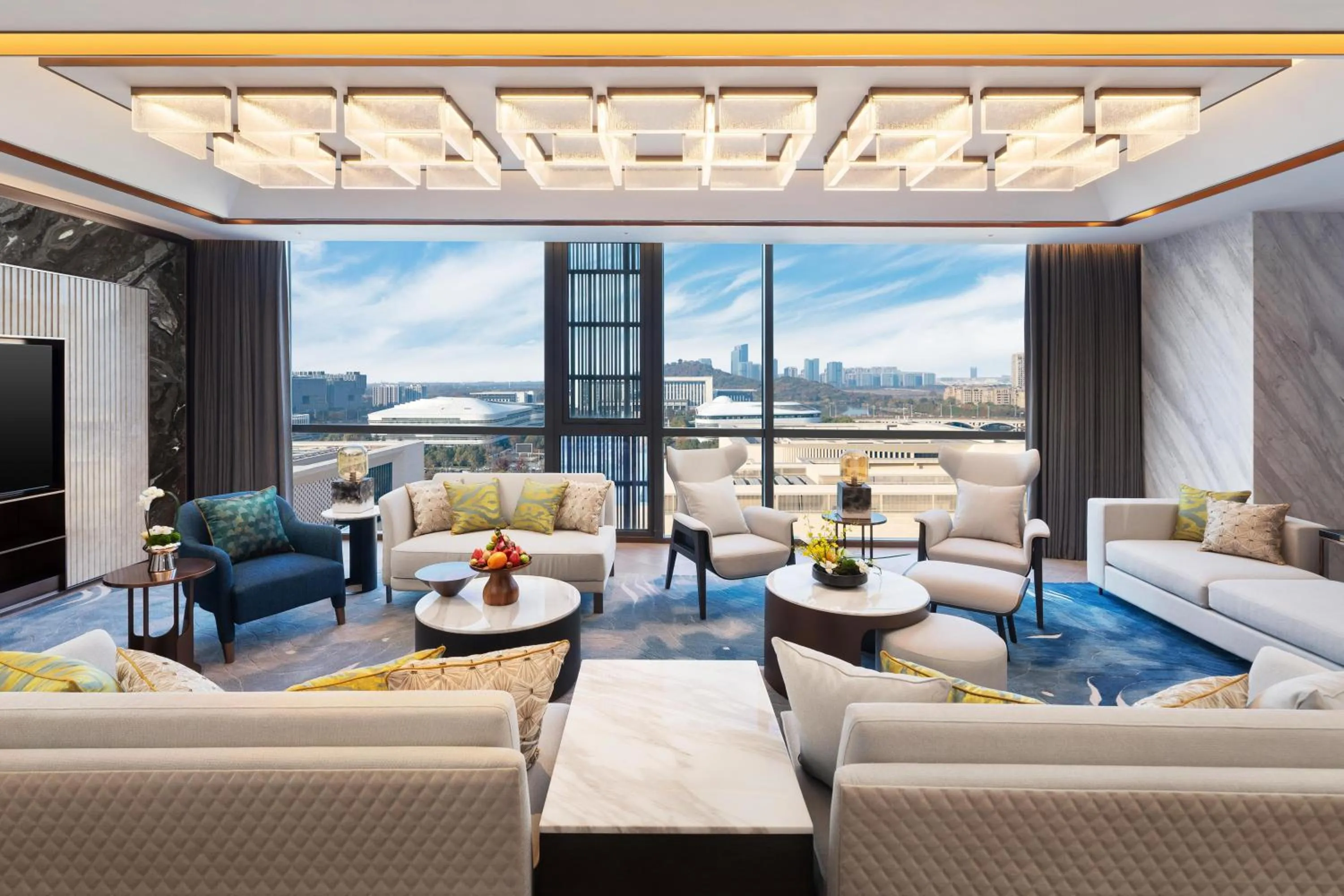 Living room in Hilton Shaoxing Hotel And Residences