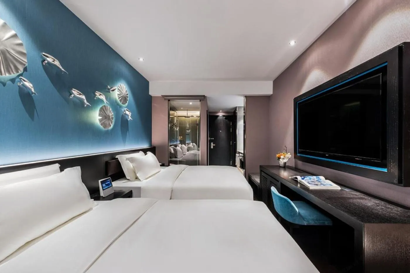 Bed in Orange Crystal Hotel Nanjing Confucius Temple