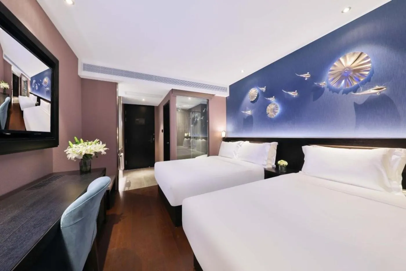 Bed in Orange Crystal Hotel Nanjing Confucius Temple