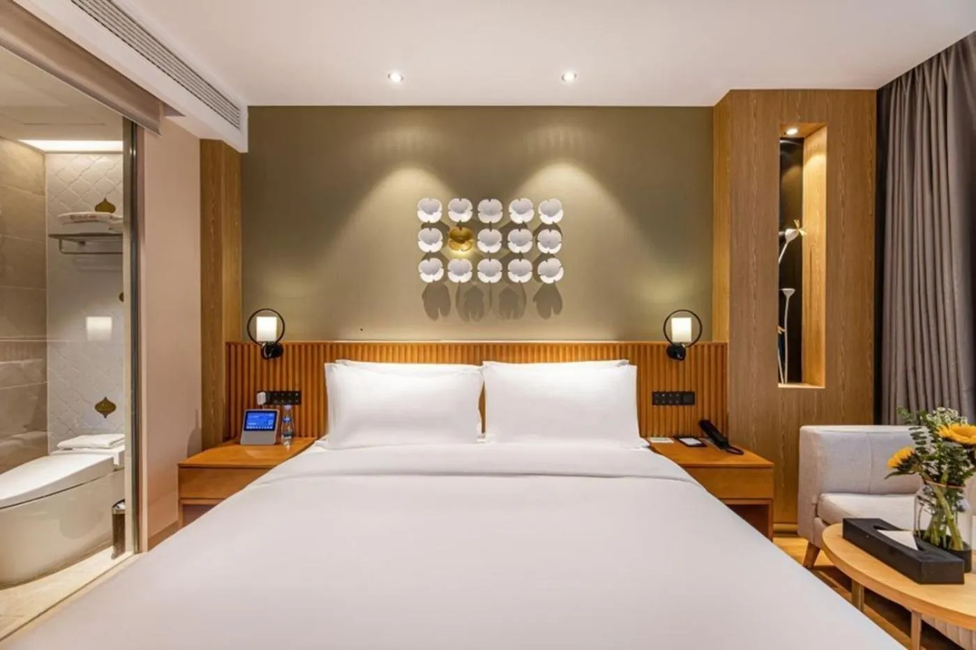 Bed in Orange Crystal Hotel Nanjing Confucius Temple