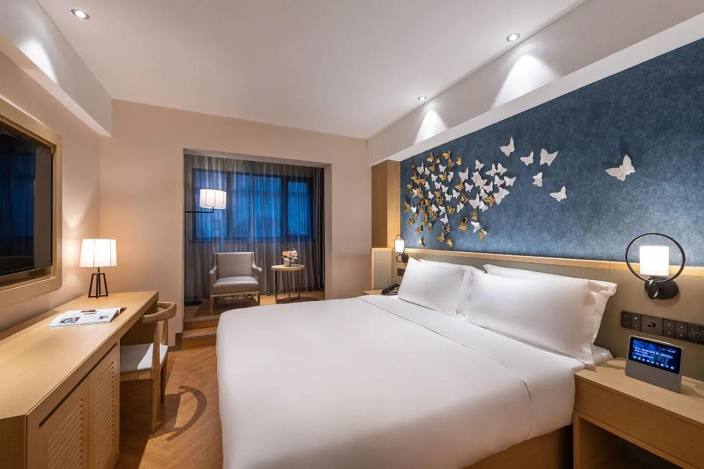 Bed in Orange Crystal Hotel Nanjing Confucius Temple