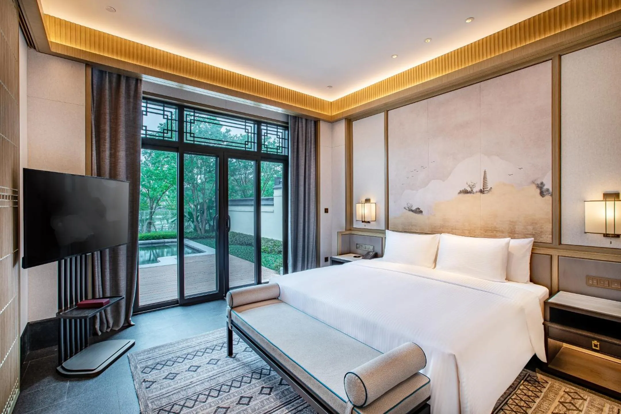 Bed in Song Hotel Chongqing Shanqian