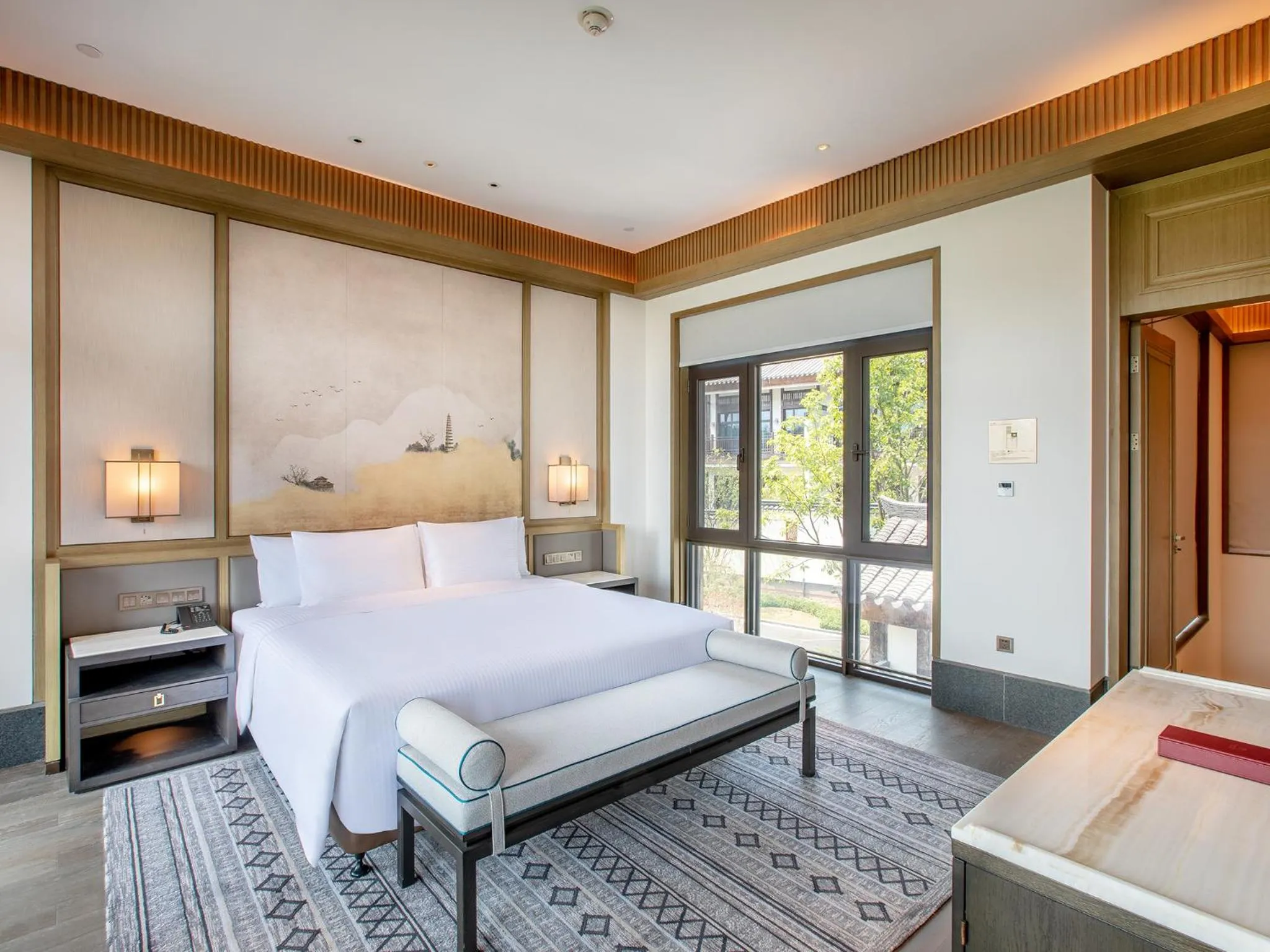 Bed in Song Hotel Chongqing Shanqian