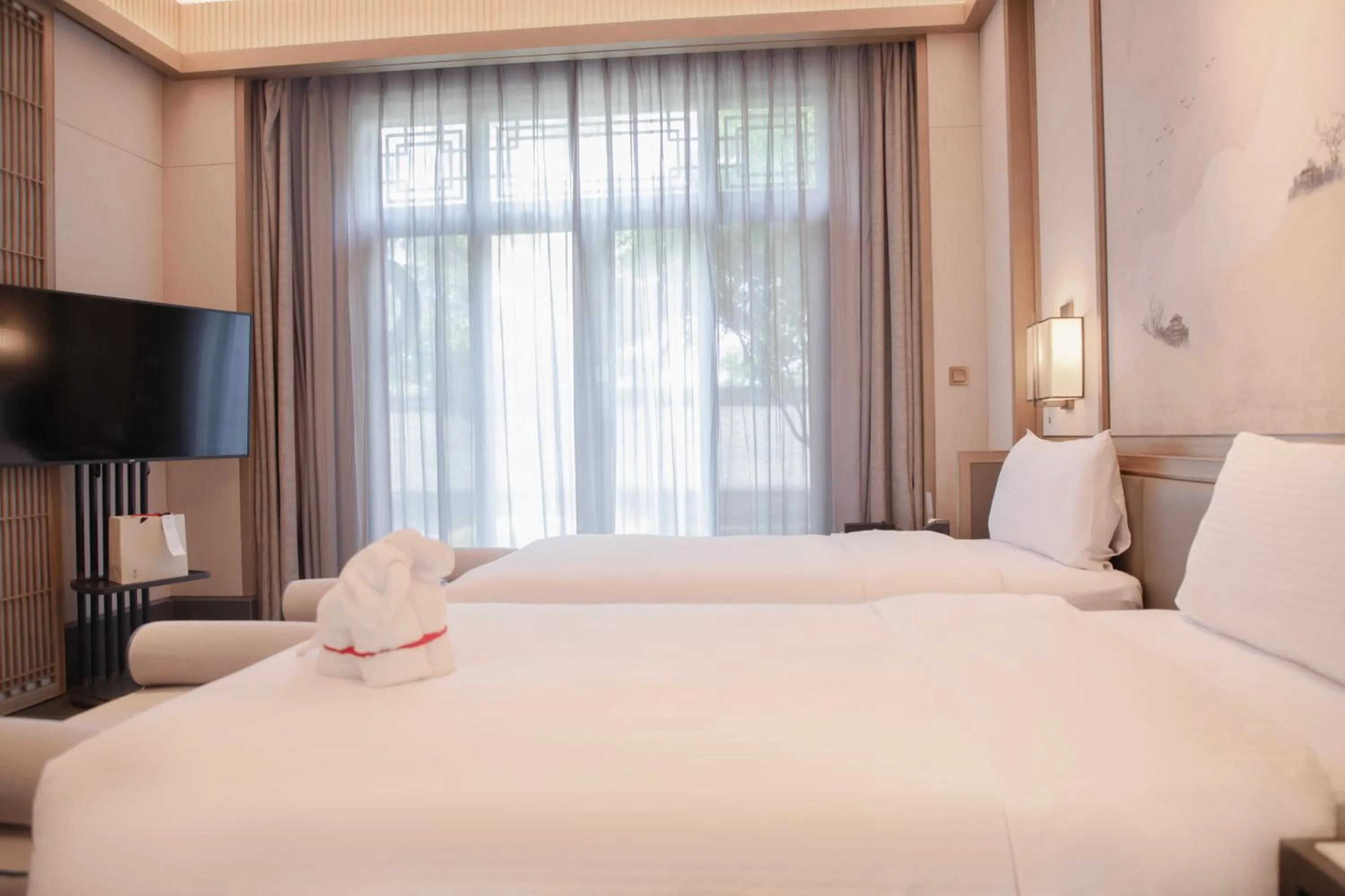 Bed in Song Hotel Chongqing Shanqian