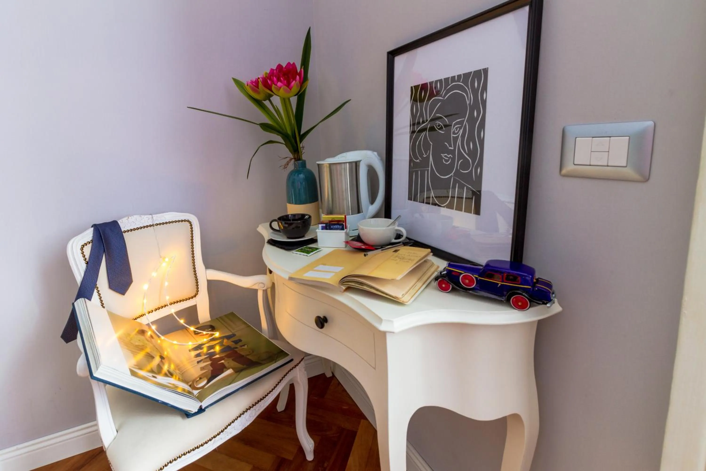 Decorative detail in Athena Guest House