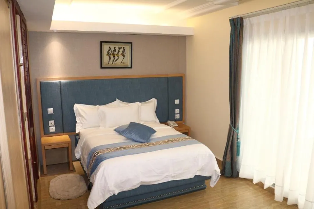 Bed in Hotel Royal Palace