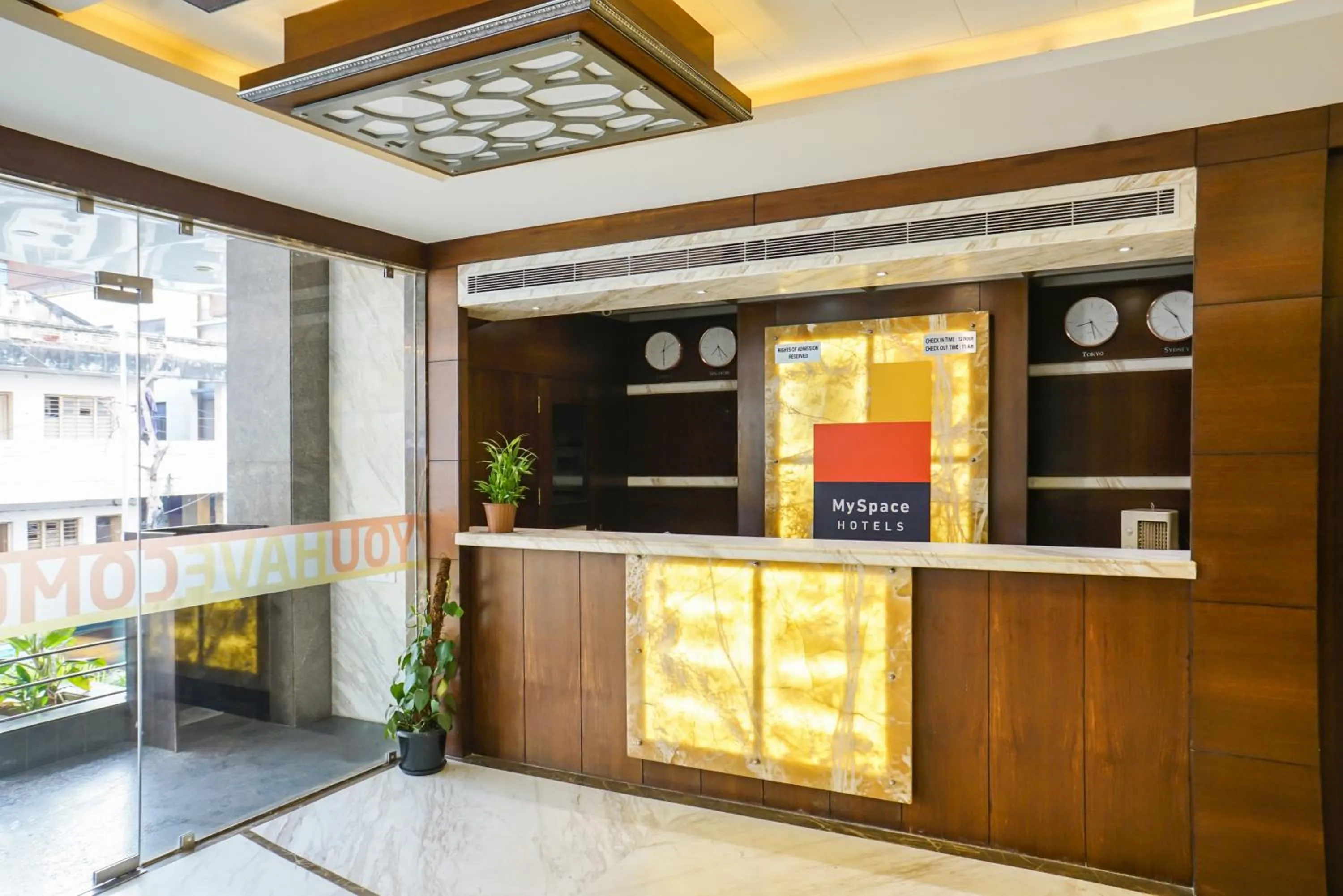 Lobby or reception in MySpace Hotels Silverstar