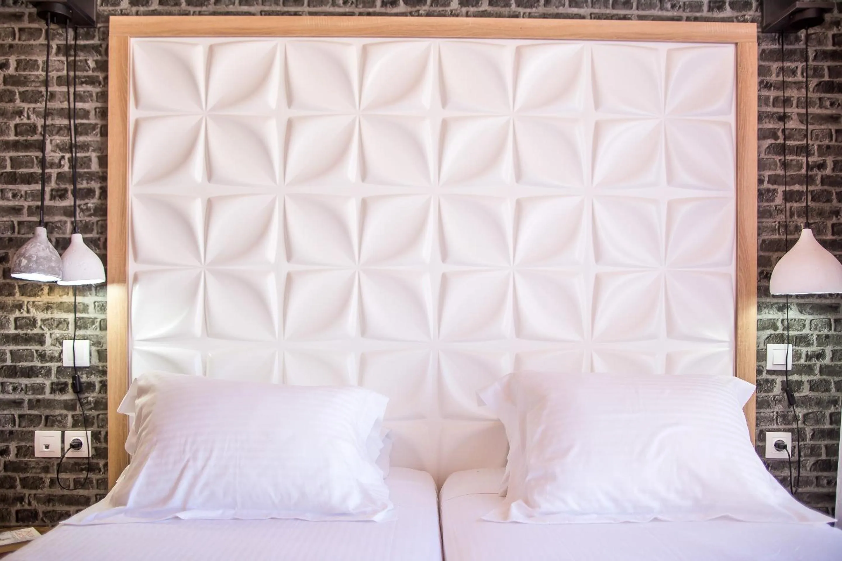 Decorative detail, Bed in Moscha Hotel