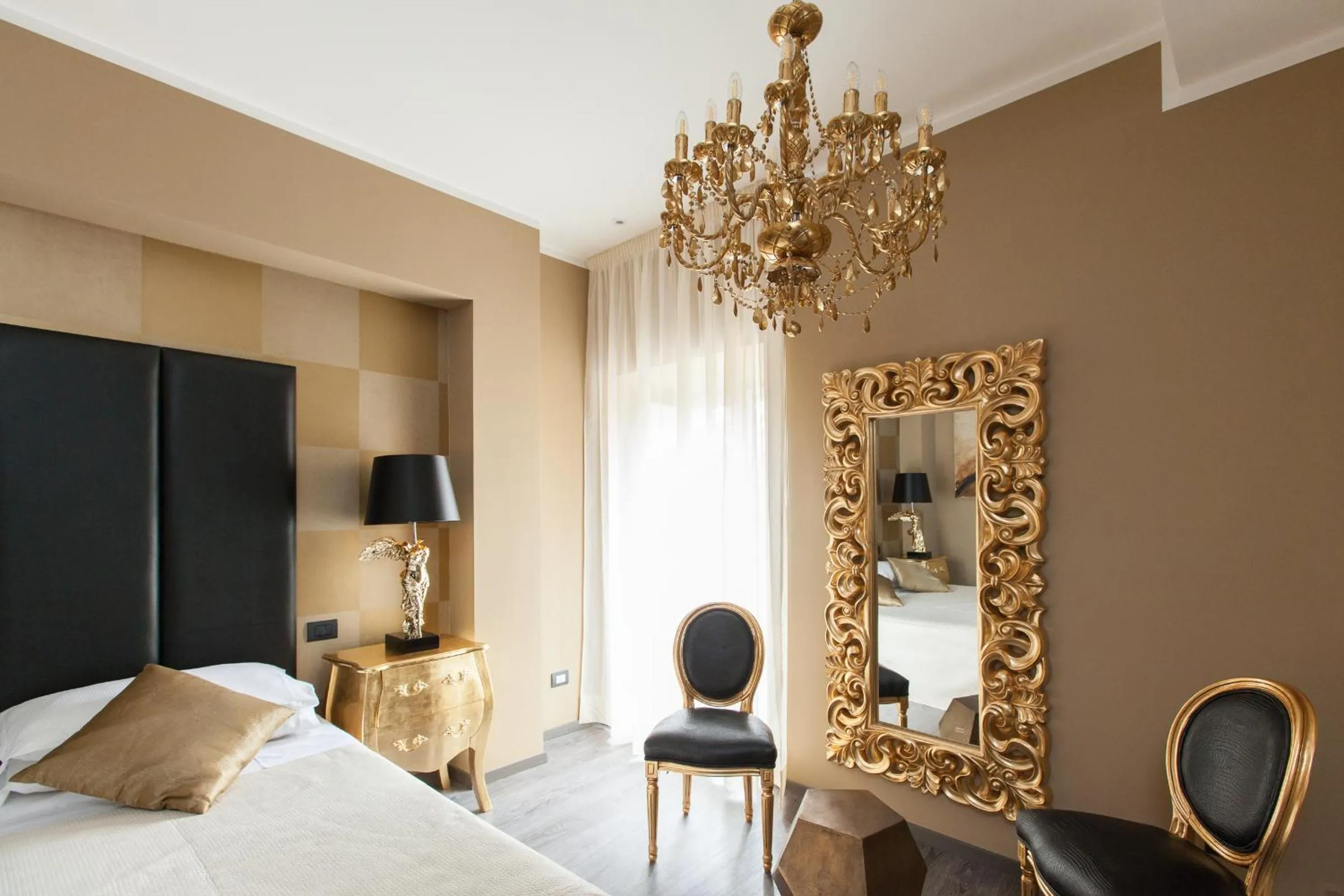 Decorative detail, Bed in Town House Roma