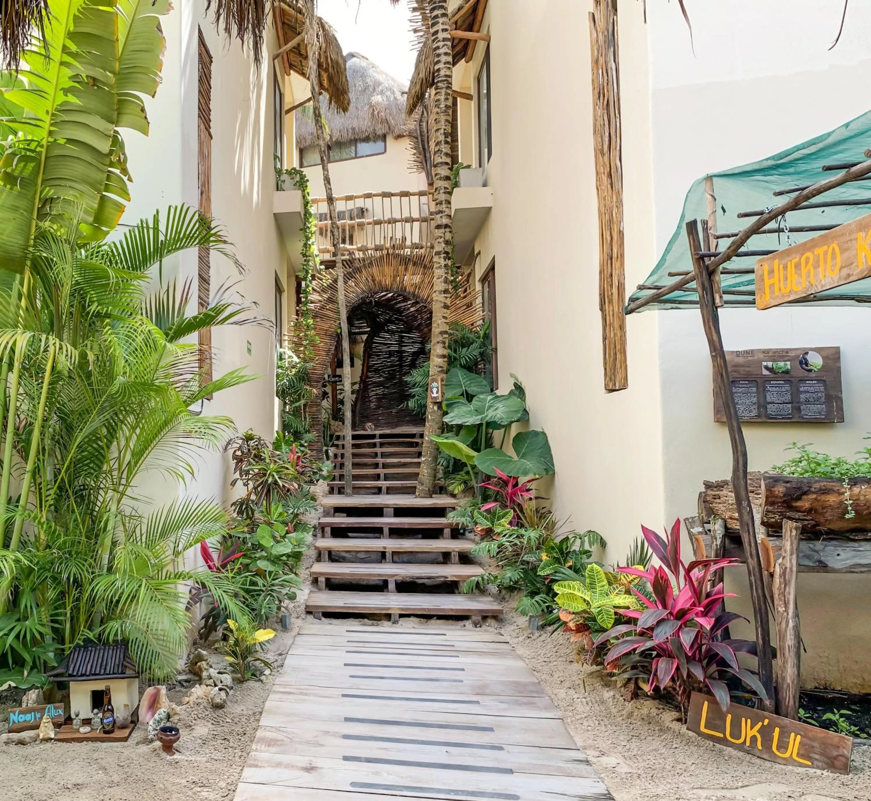 Property building in Dune Boutique Hotel located at the party zone