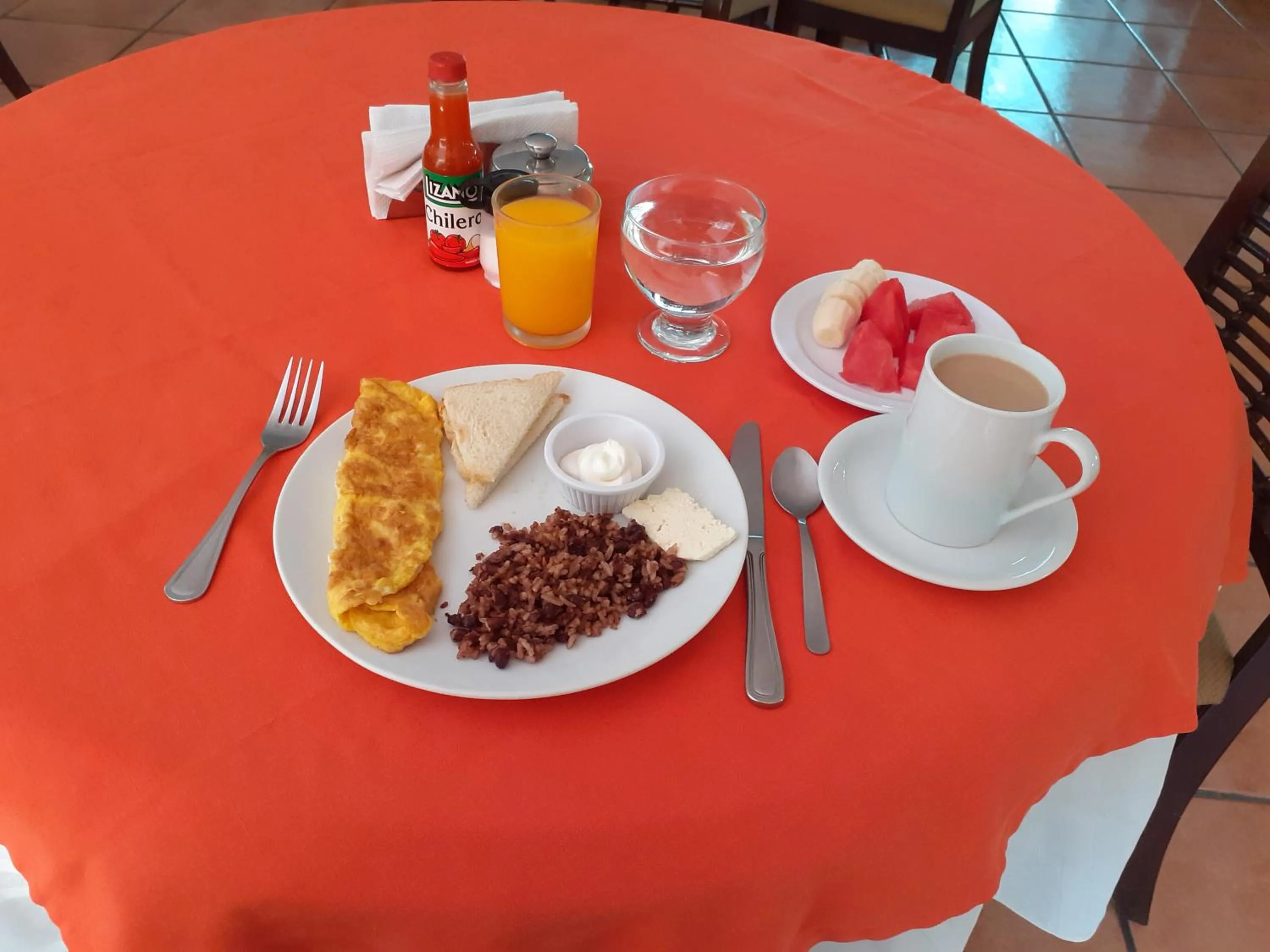 Buffet breakfast in Hotel Brandts Los Robles de San Juan