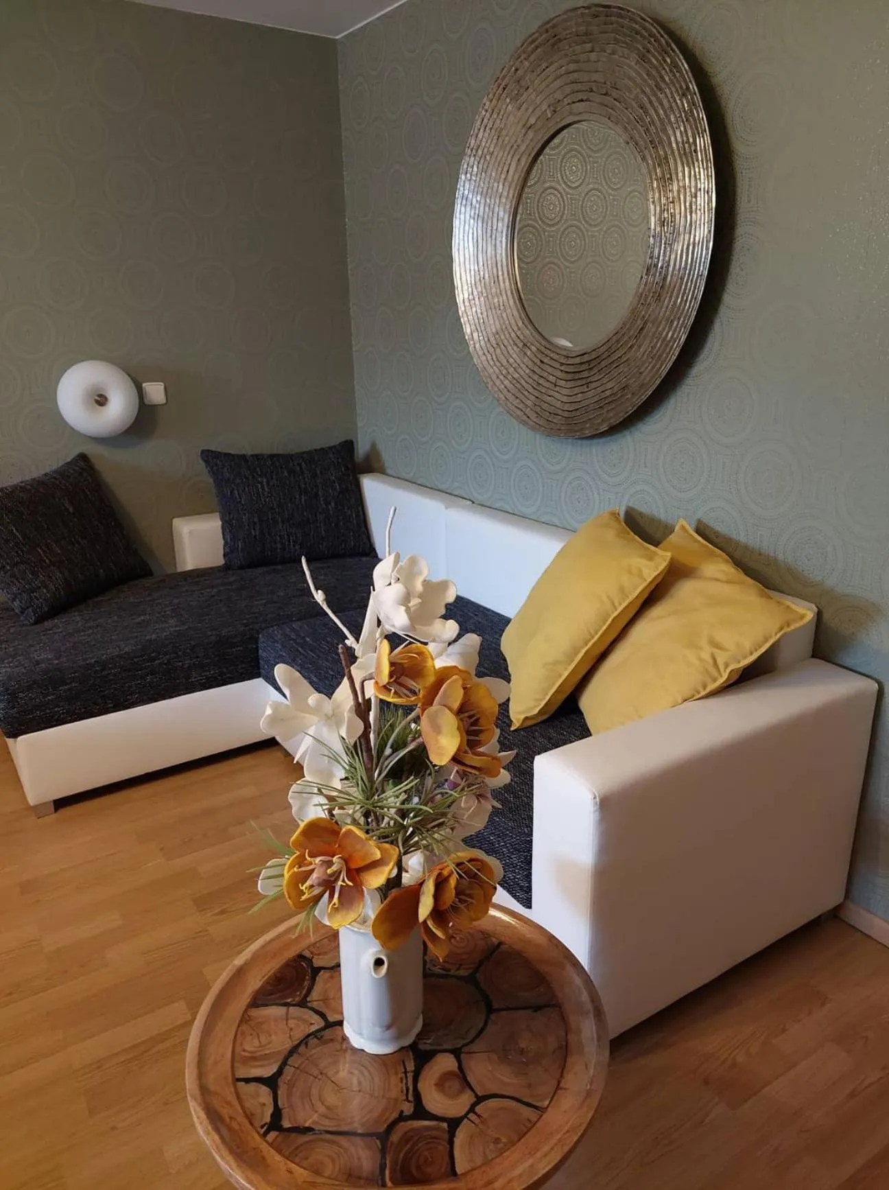 Seating area in Hotel Olga