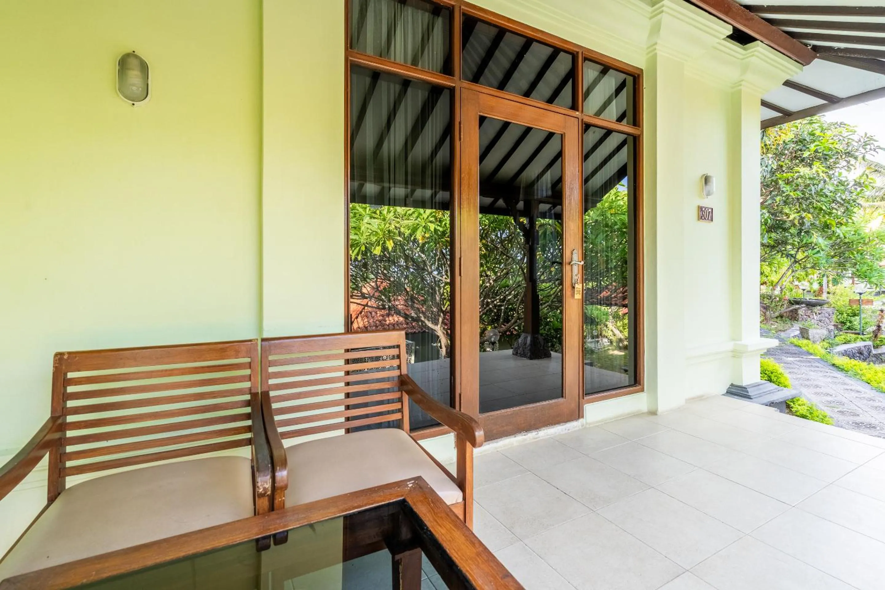 Balcony/Terrace in Taman Surgawi Resort & Spa