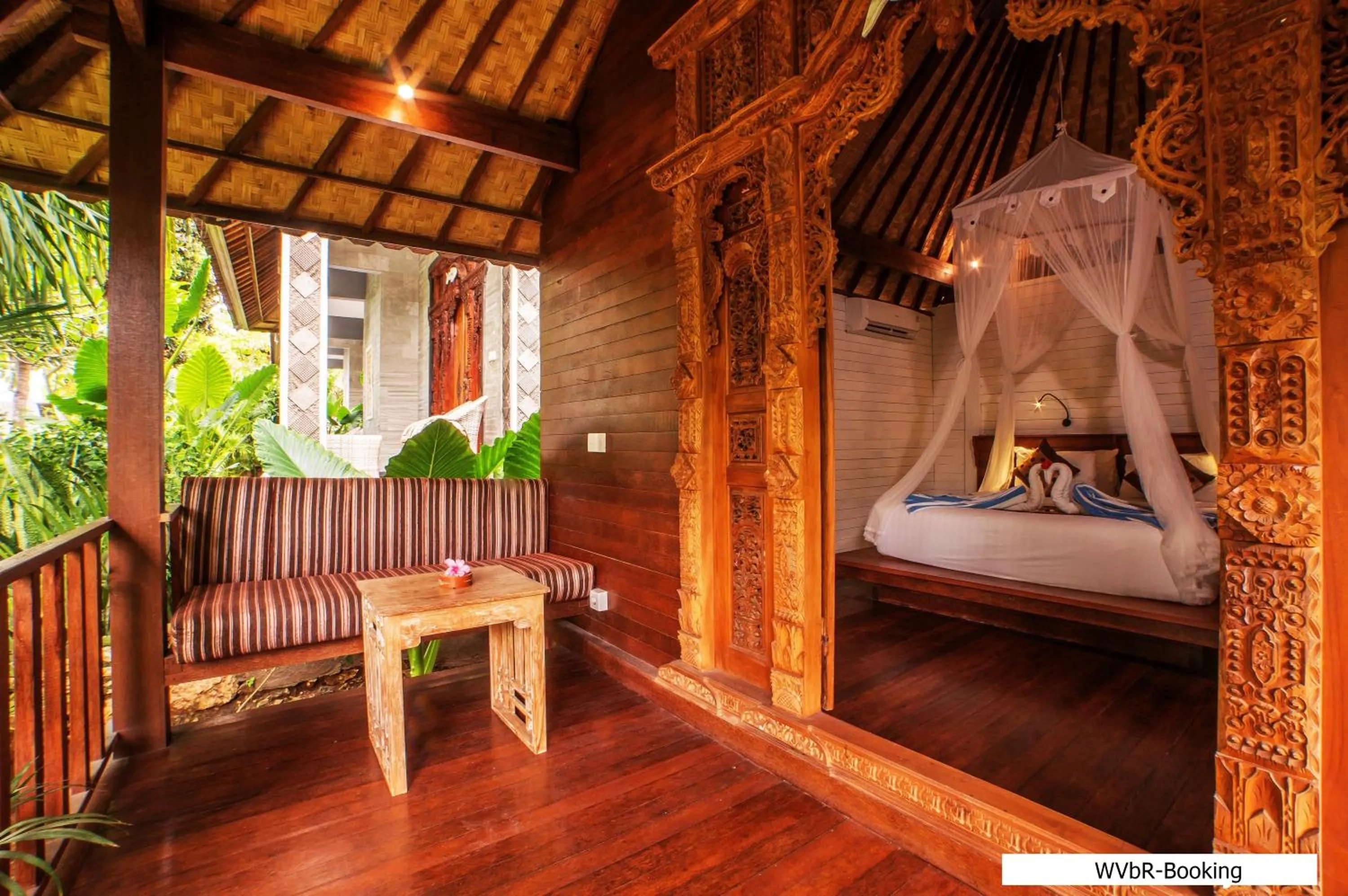 Patio, Bed in Warisan Villa By Reccoma