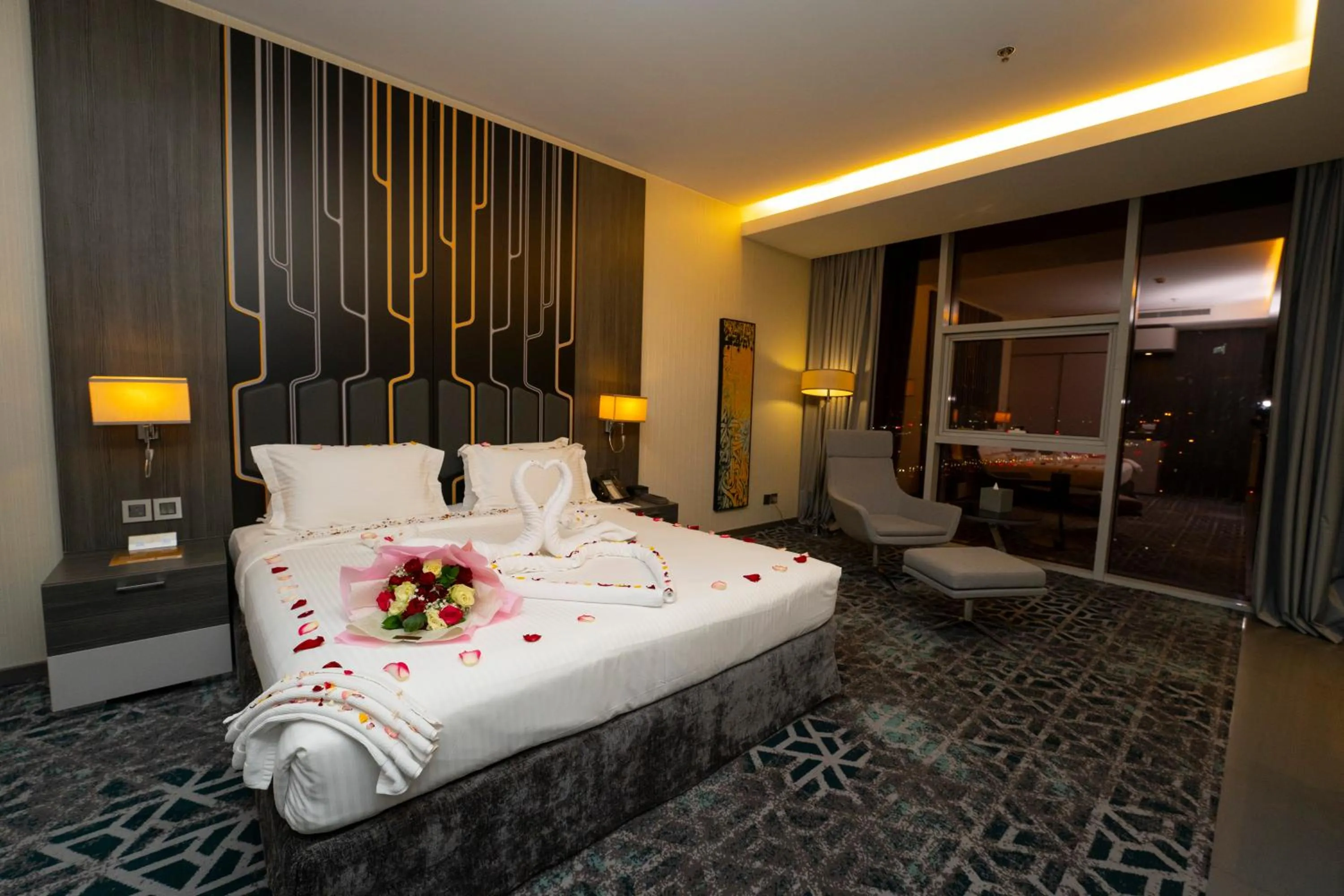 Bedroom, Bed in Executives Hotel - KAFD